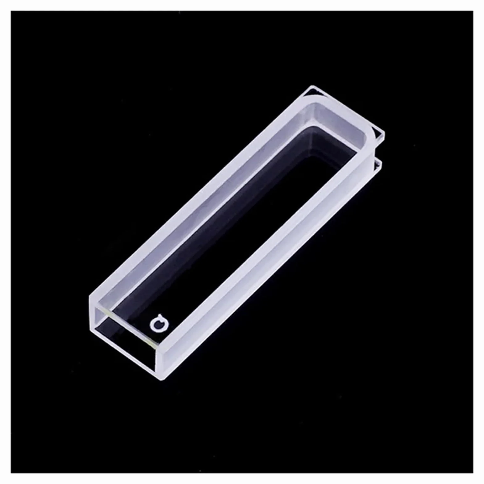 2 cubetas de Cuarzo con Tapa, Longitud de trayectoria de 5 mm, JGS1, Volumen de 1,75 ml, for espectrofotómetro(Fully fution)