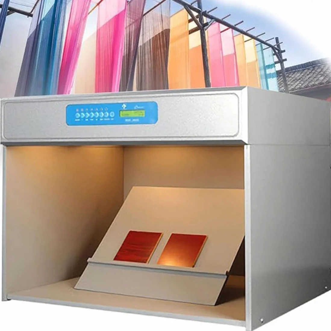 Gabinete De Evaluación De Color Caja De Combinación De Colores Con Fuentes De Luz 4/5/6, Máquina Probadora De Caja De Luz De Combinación De Colores De Laboratorio,6lightsources