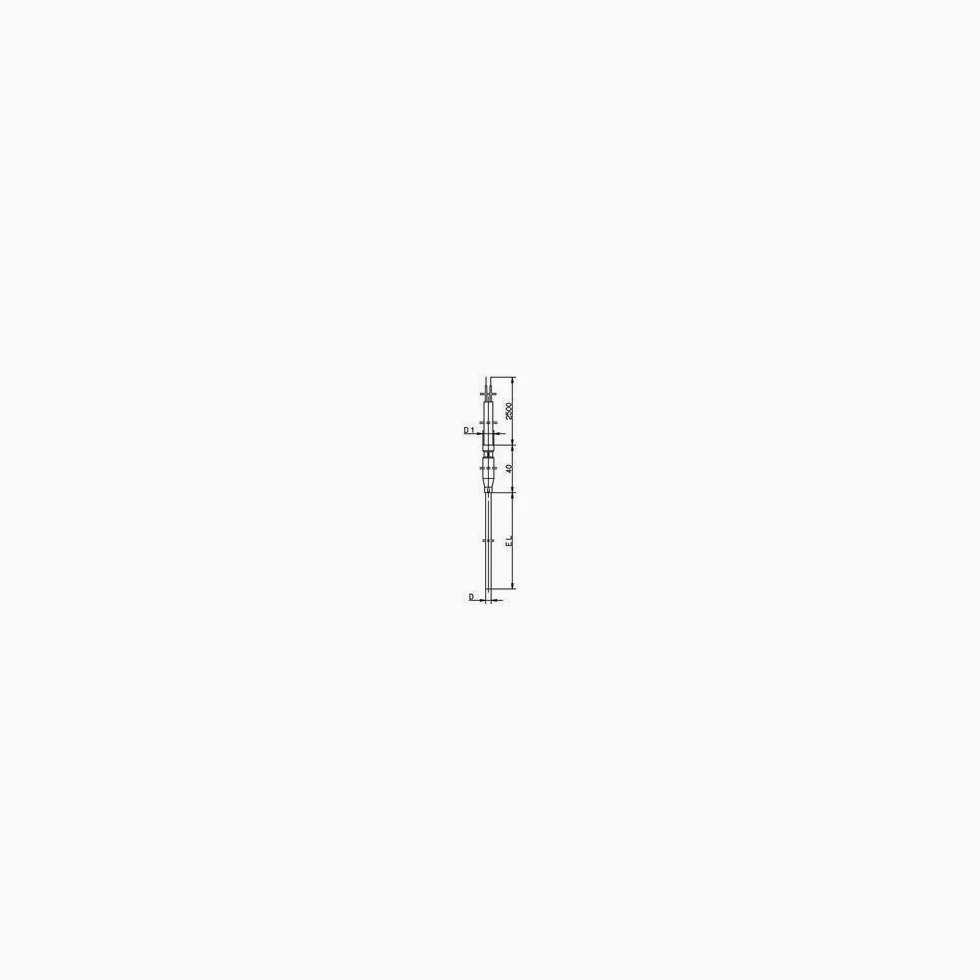 Termopar Jumo 901250/32-1043-3-100-11-2500/000 sonda K Rango de medición -200 a 1200 °C Longitud del Cable (Detalles) 2.5 m 1 pc(s)