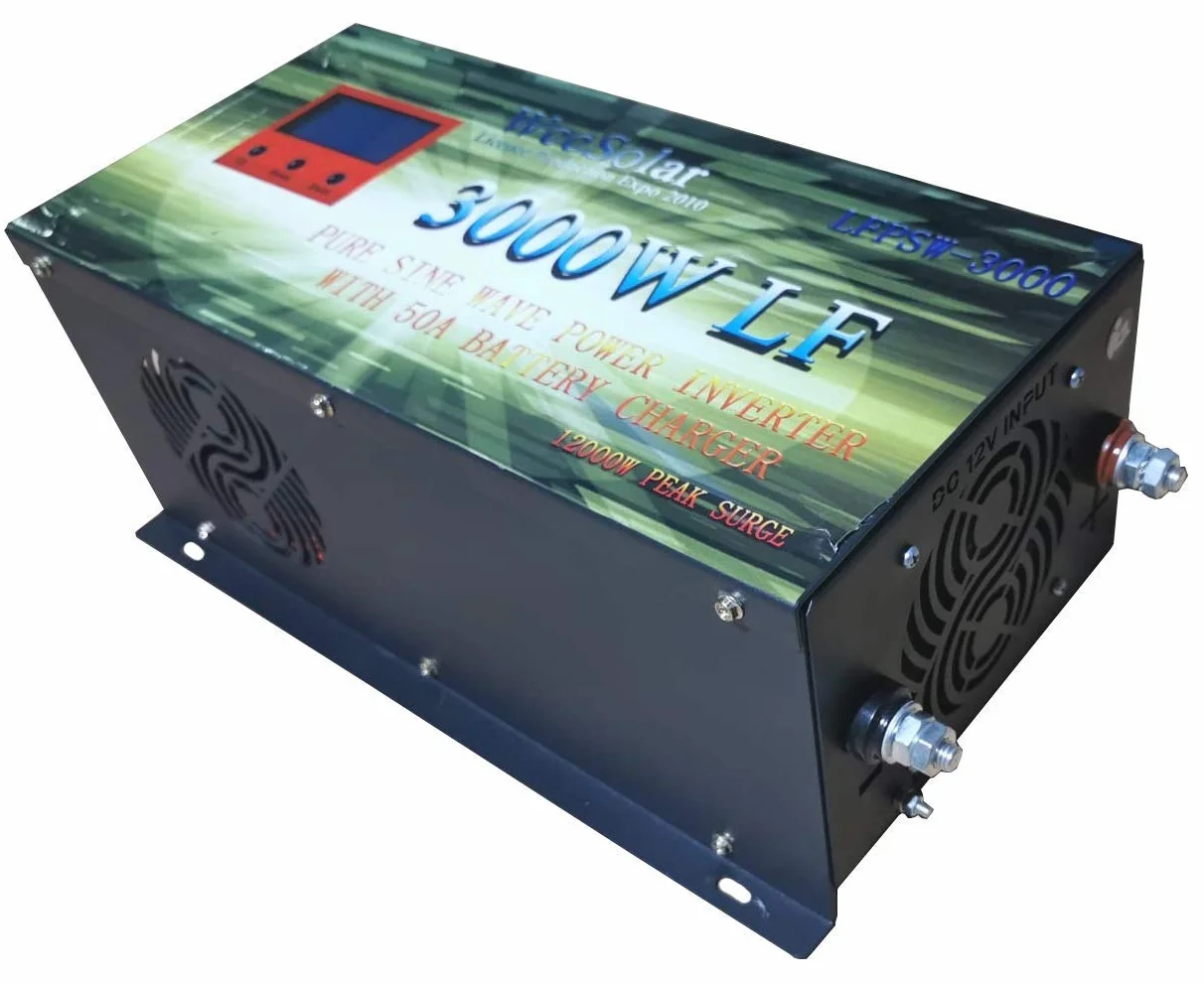 PlusEnergy Inversor Onda Pura Solar 3.000W 24v | Cargador 50Ah + Convertidor de 24V a 220V