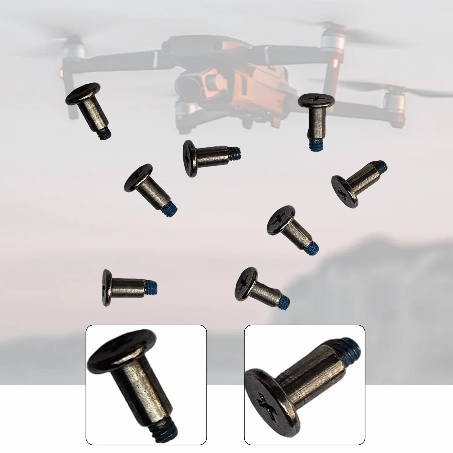Tornillo para Quadcopter Hélice Repuesto Metal Ligero 8 Piezas
