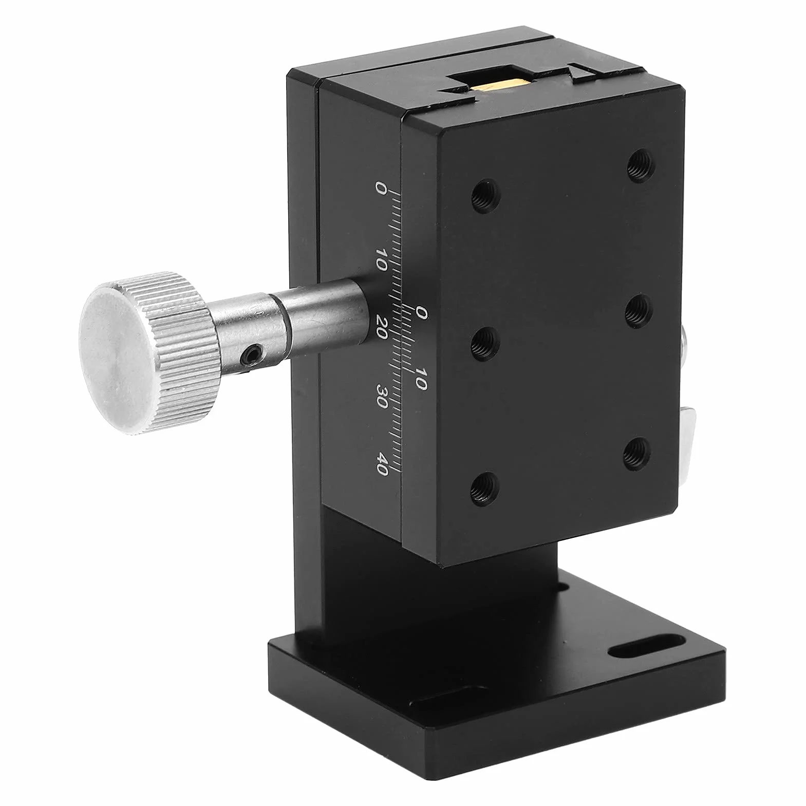 Ejes Z Etapa Lineal Giro Manual Plataforma de Ajuste Fino Mesa Deslizante Aleación de Aluminio SPZ40 60 para Equipos Ópticos
