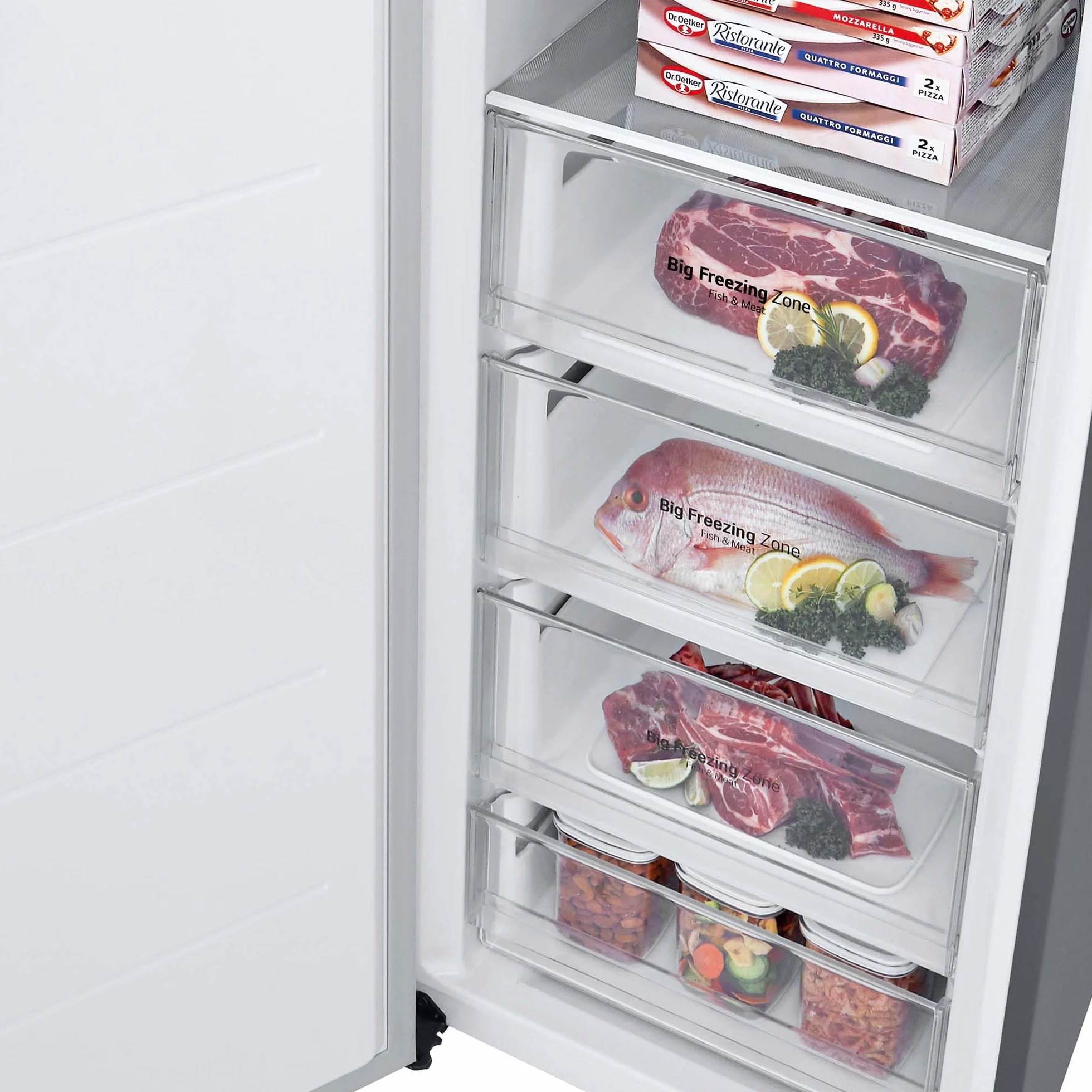 LG Congelador No Frost Total 355 L 186 cm Vertical Smart Inverter Inox