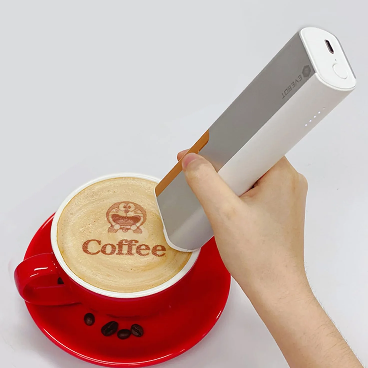 LINCYS Impresora Portátil de Alimentos y Café, Inteligencia Inalámbrica Mini Impresión, Máquina Printpen Para Pan, Pastel, Logo y Tatuajes