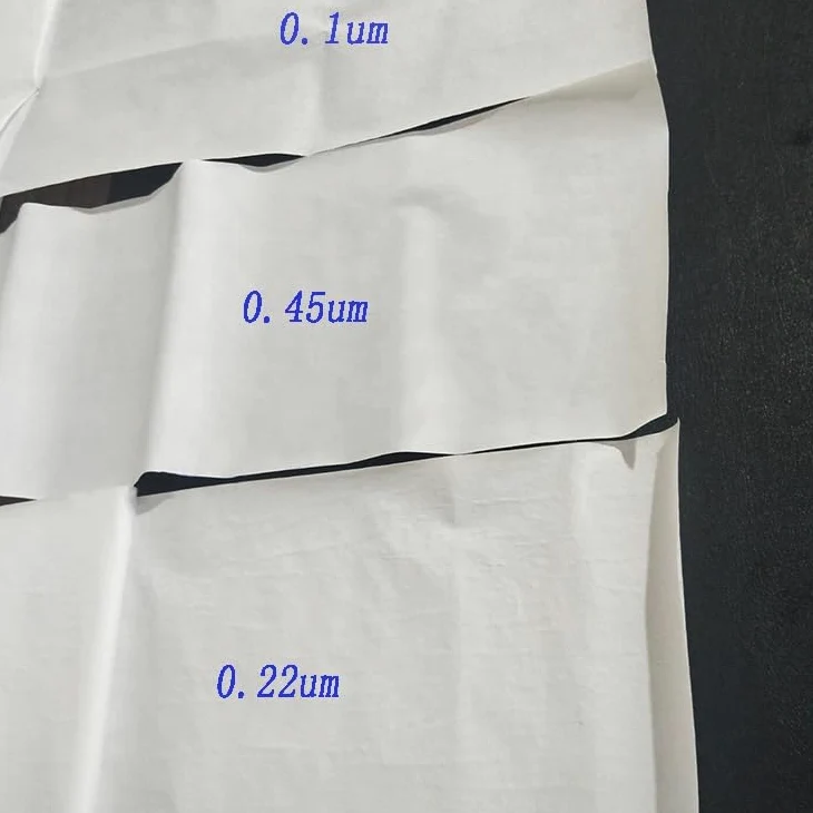 Membranas compuestas ePTFE-PP de alta precisión para filtración de líquidos, paquete de 2, tamaño de poro hidrófilo de 0,001 mm, rendimiento de filtración superior