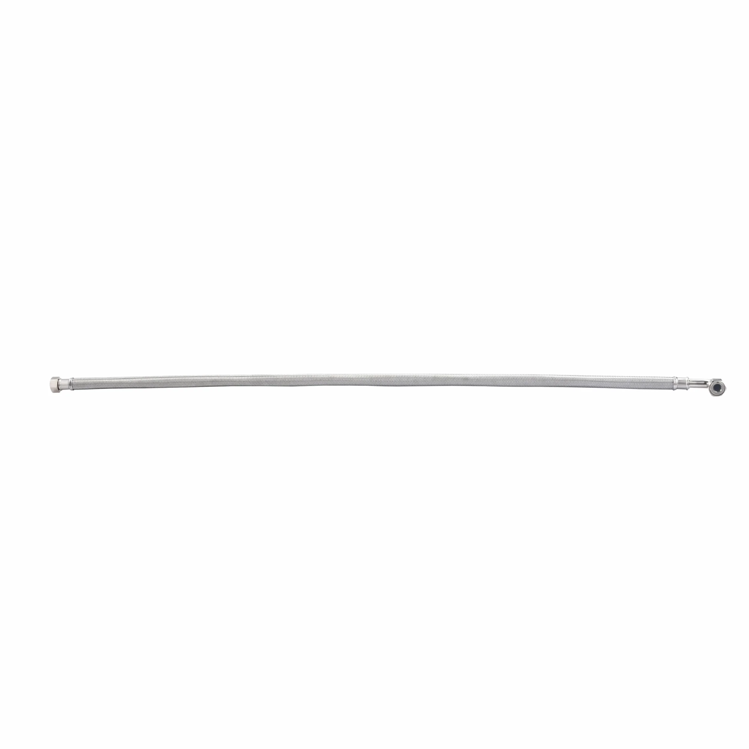 Flexible de inox 1 m con codo, doble hembra 1/2 DN13