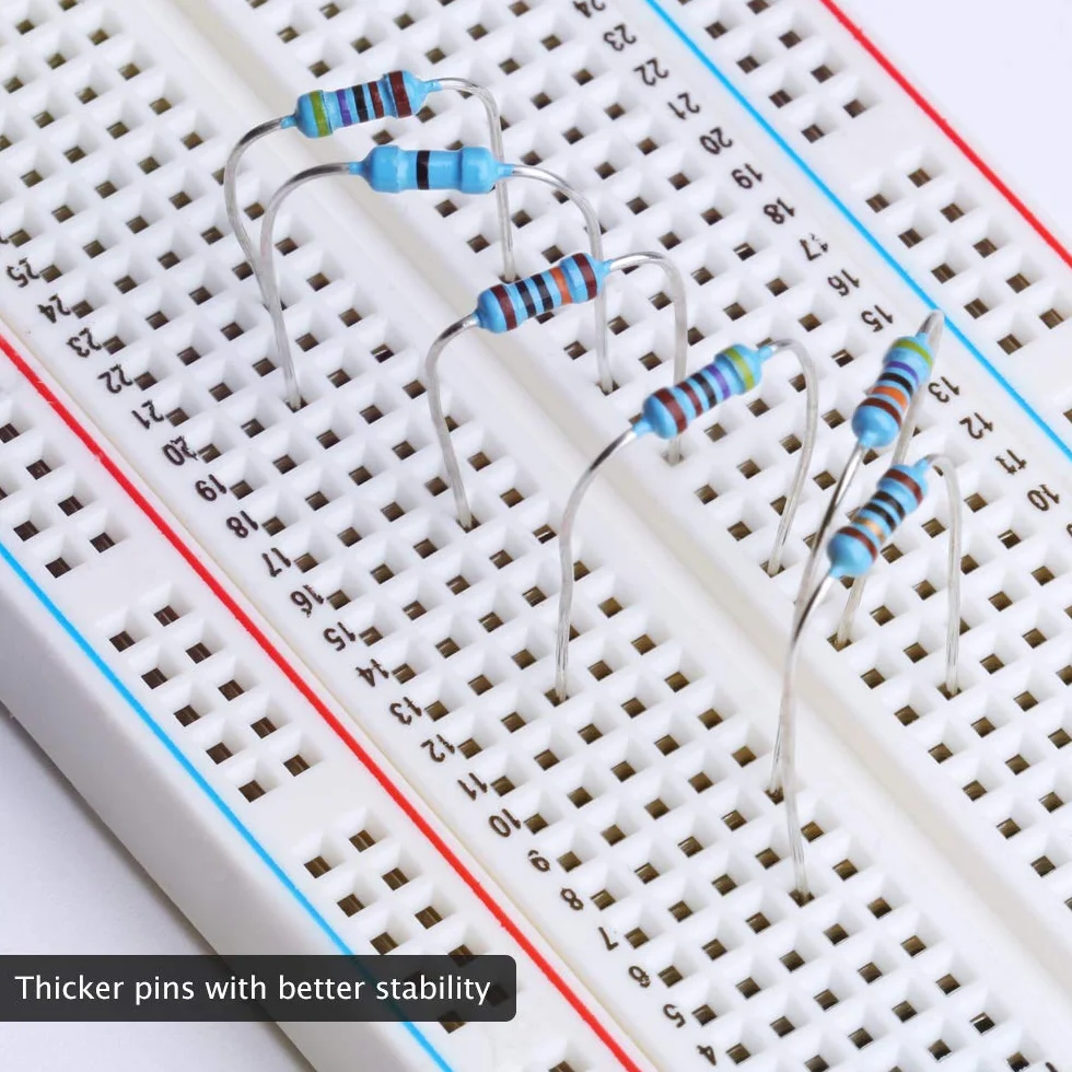 ELEGOO Kit Resistencias 17 Valores ±1% 0 Ohm-1M Ohm Paquete 525 Piezas
