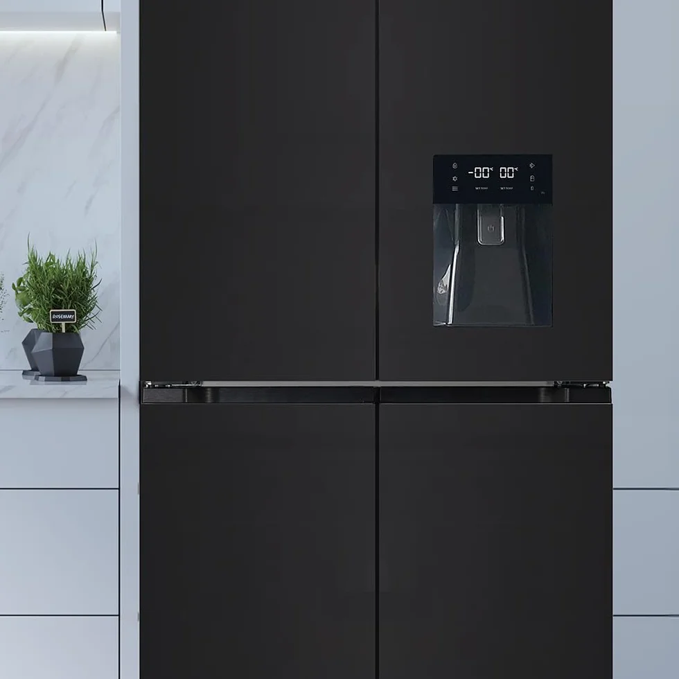 Cecotec Bolero CoolMarket 4D 564 Glass E Frigorífico Americano 4 Puertas 563 L NoFrost Inverter
