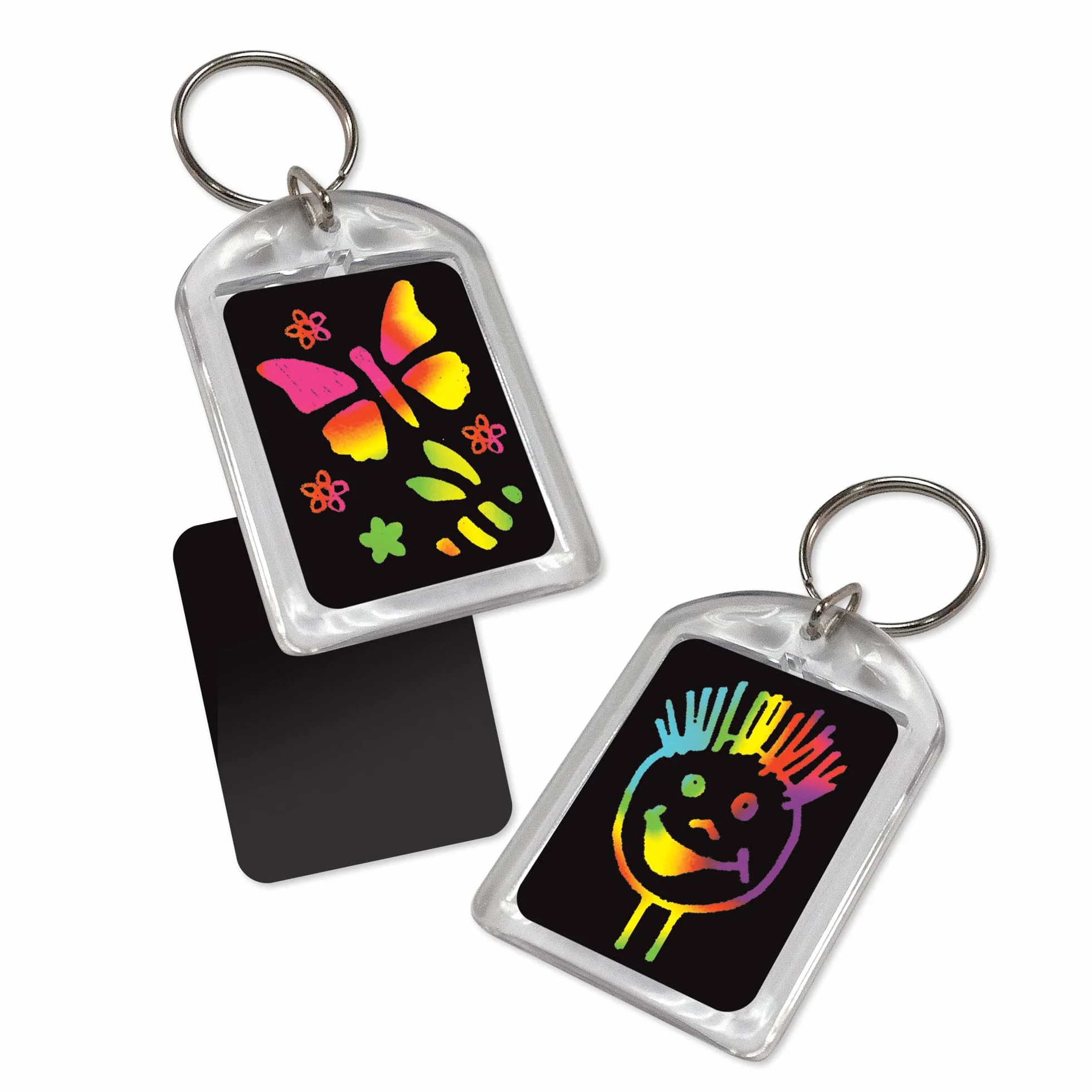 Paquete De Fiesta Scratch Art Llaveros