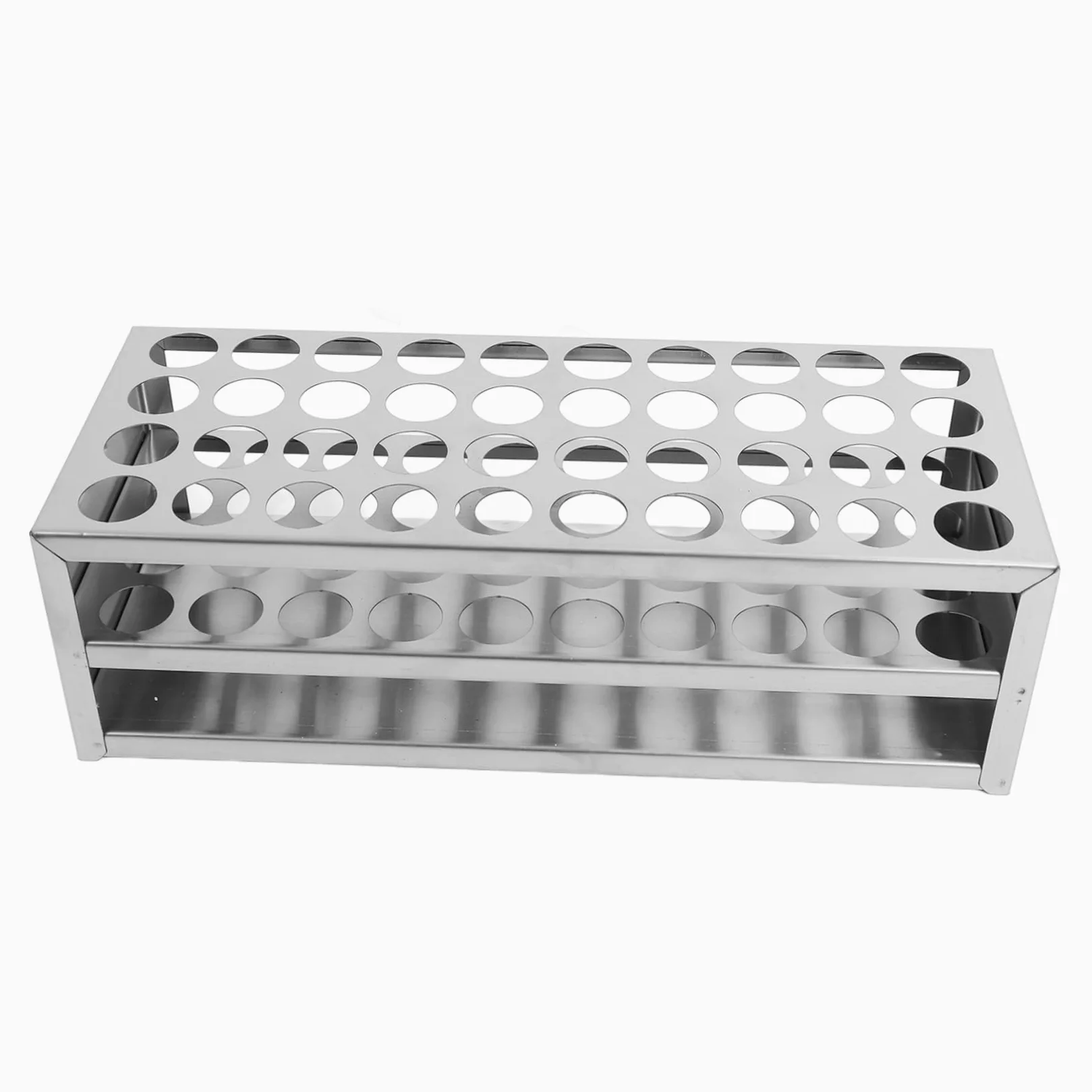 ULTECHNOVO 4piezas Soporte Para Tubos De Ensayo De Ranuras Gradilla De Inoxidable Resistente Para Tubos De Rack Versátil y Fácil De Montar Para Laboratorios y Análisis Experimentales