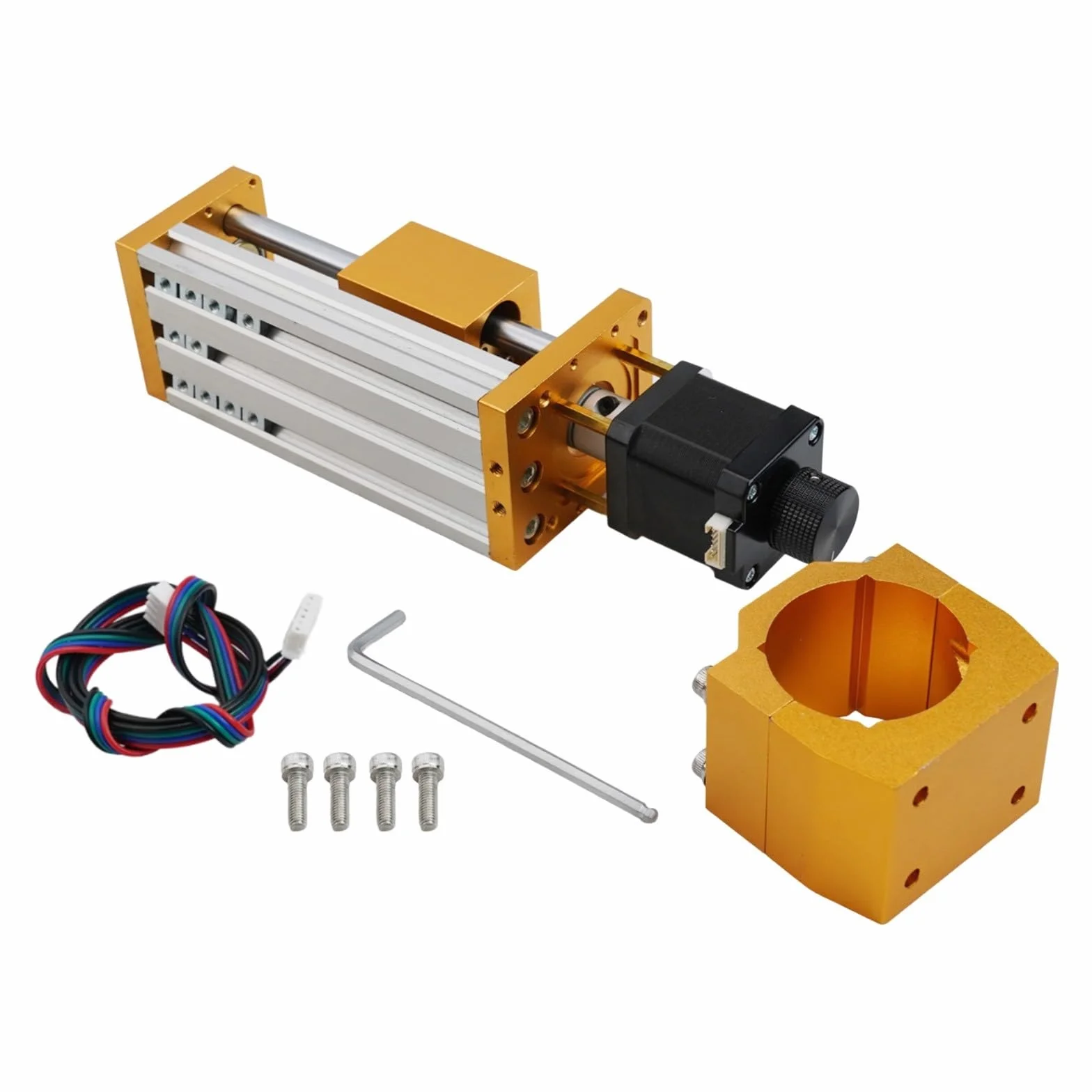 Etapa linear de aluminio de la diapositiva de Z con el tornillo de bola, viaje de los 85Mm para la máquina del CNC, sistema de alto movimiento de poco ruido,