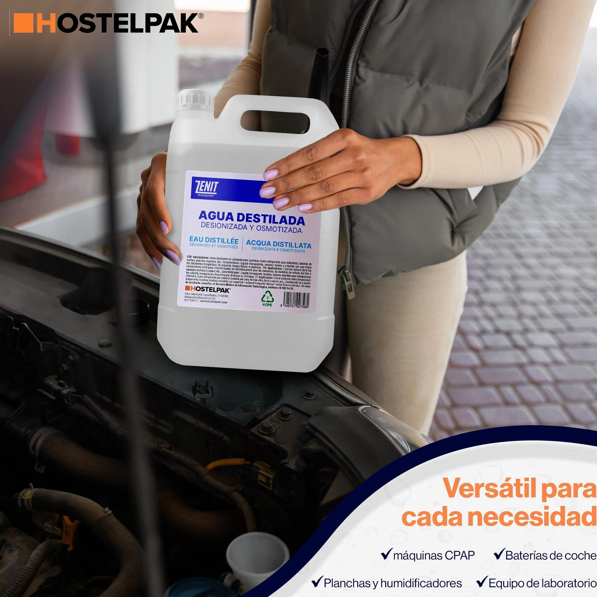 Agua Destilada 5 Litros x4 – Agua Desmineralizada para CPAP y Plancha