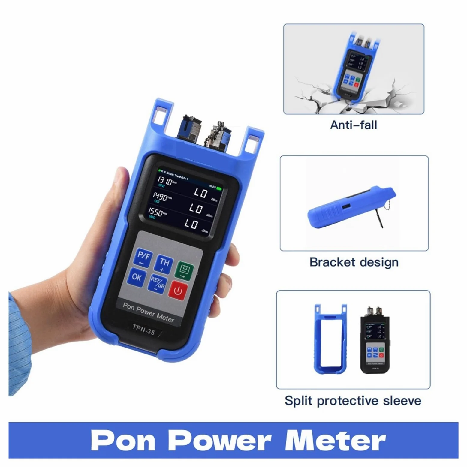 OTDR, Medidor De Potencia Fibra Óptica Pon TPN-35 SC/APC Conector(TPN-35-A)