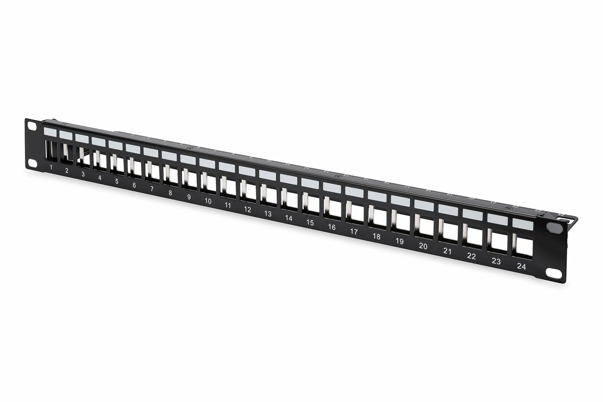DIGITUS Juego de paneles de conexión CAT 6A 24 puertos DN-93615 500 MHz Montaje en rack 19 pulgadas 1 U Negro