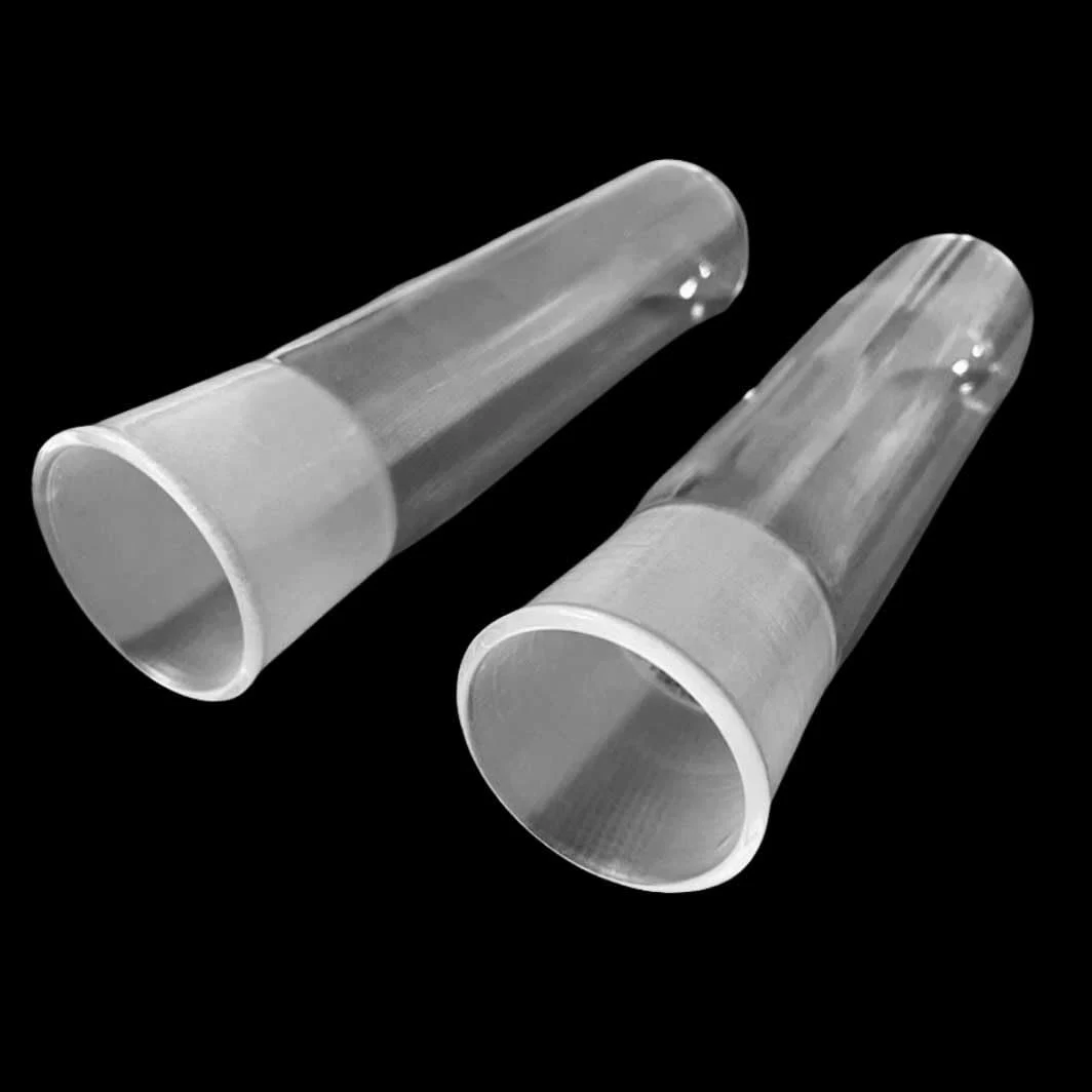 Tubos de ensayo de vidrio de cuarzo resistentes a altas temperaturas, capacidad de 10 ml a 100 ml, tubos de laboratorio de fondo redondo con tapón esmerilado.(100mL 30x220mm)