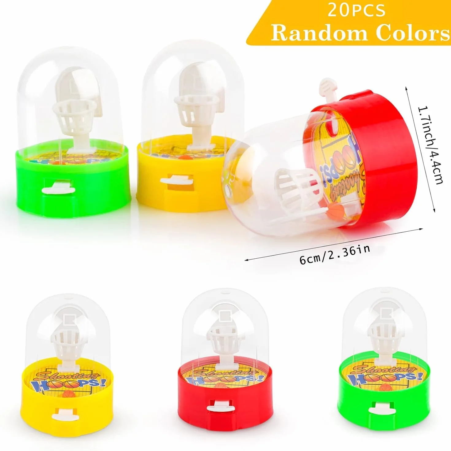 Mini Baloncesto de Mesa Juego de Disparos 20 Piezas, Portátil Juguete de Baloncesto para Estrés Regalos Niños