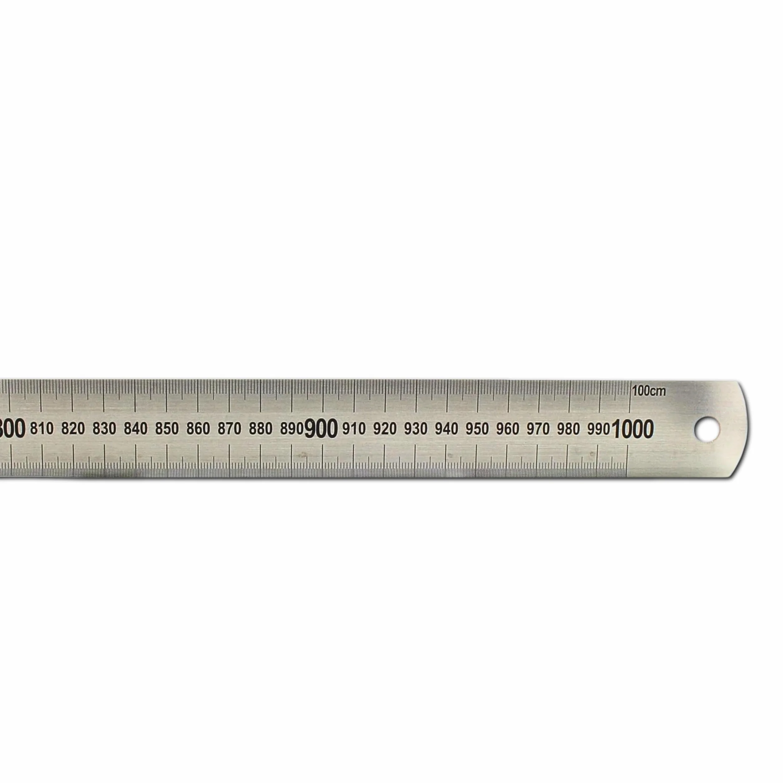 Regla de acero inoxidable 1000mm - Regla carpintero escala milimetrada 1 metro