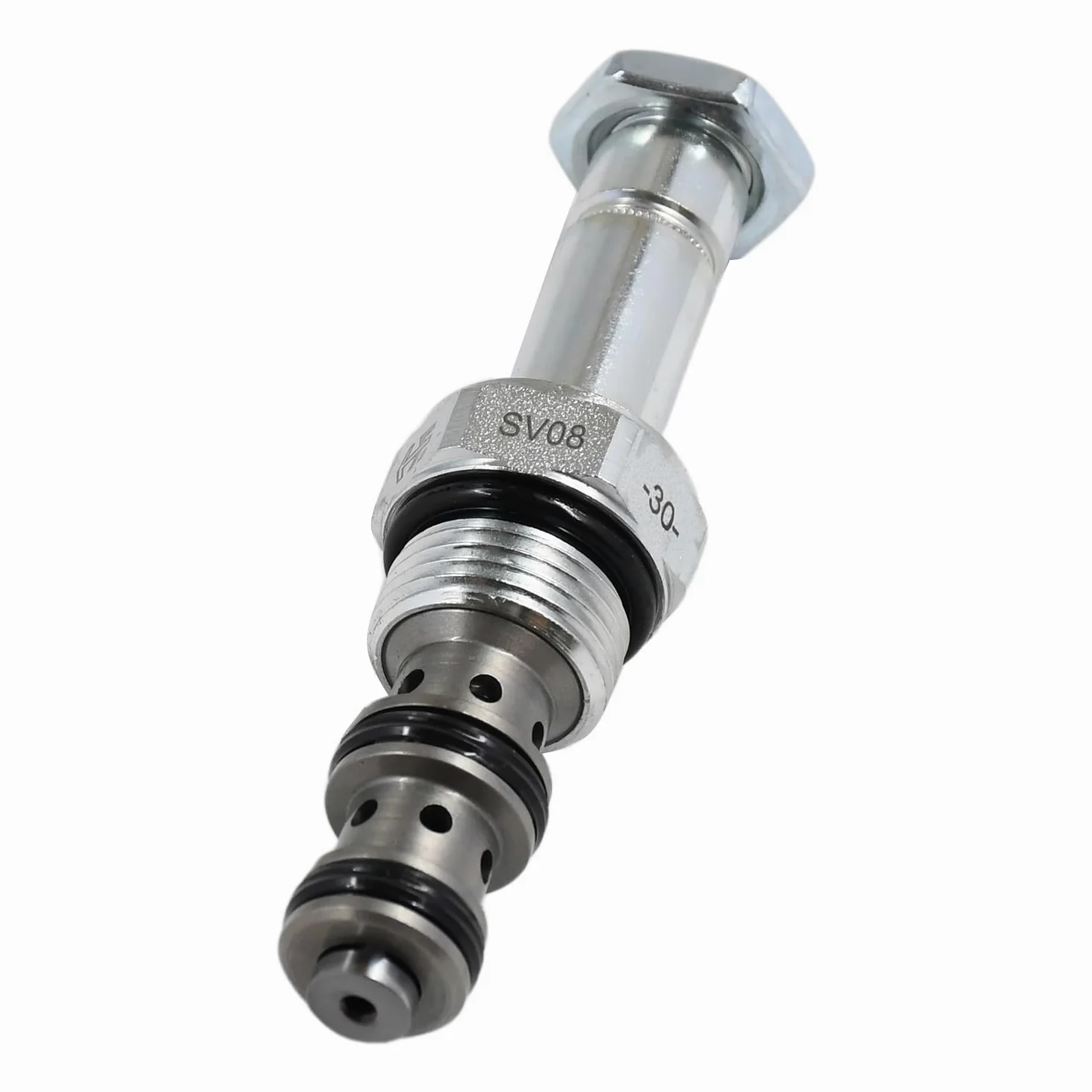 Válvula selectora de cartucho operada por solenoide de 3 vías y 2 posiciones compatible con Hydraforce SV08-30-0-N-00 SV08300N00