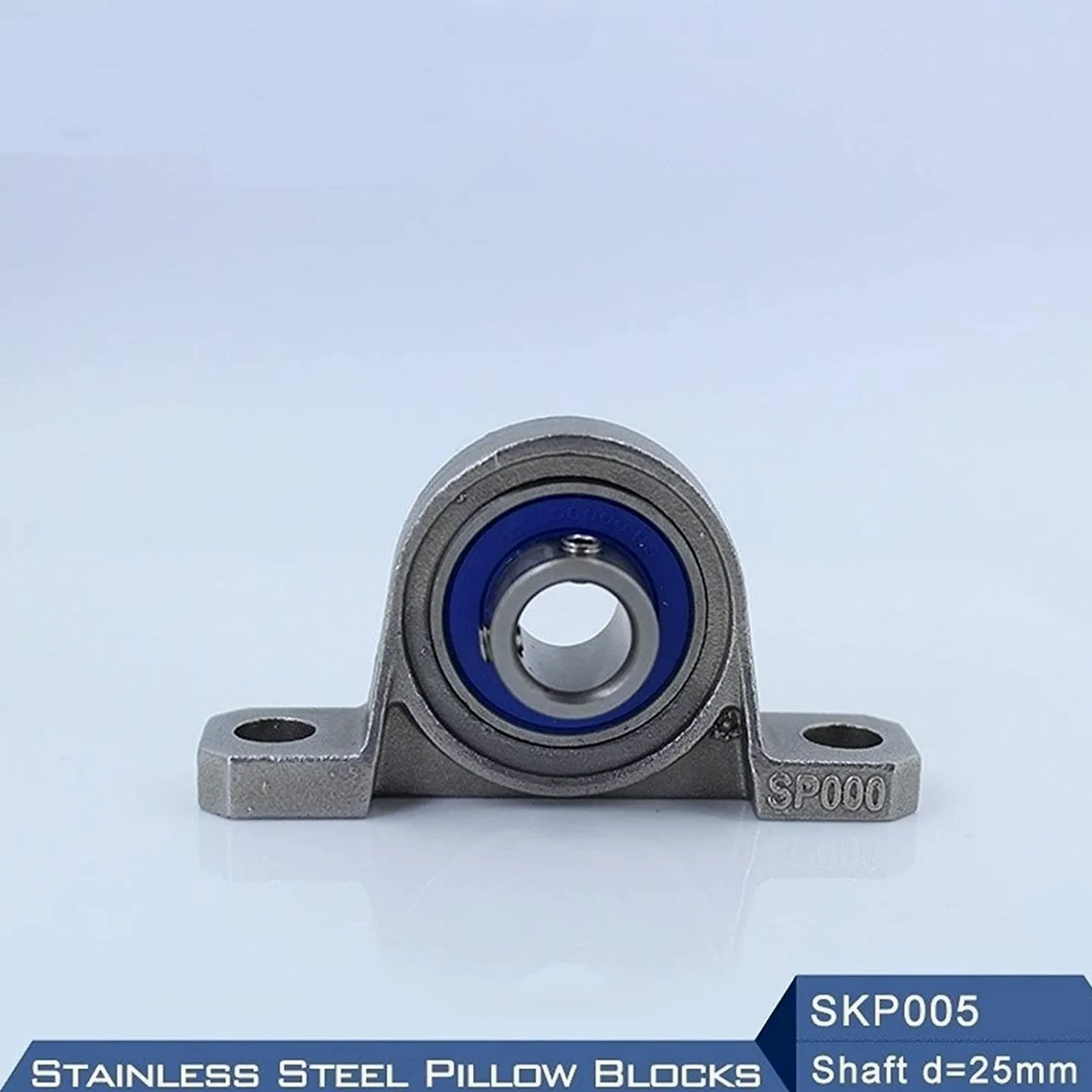 TMP1105 SKP005 Eje de rodamiento Rodamientos montados de 25 mm SSKP005 Bloque de Almohada de Acero Inoxidable S KP005 Carcasas de rodamiento de 25 mm Precisión