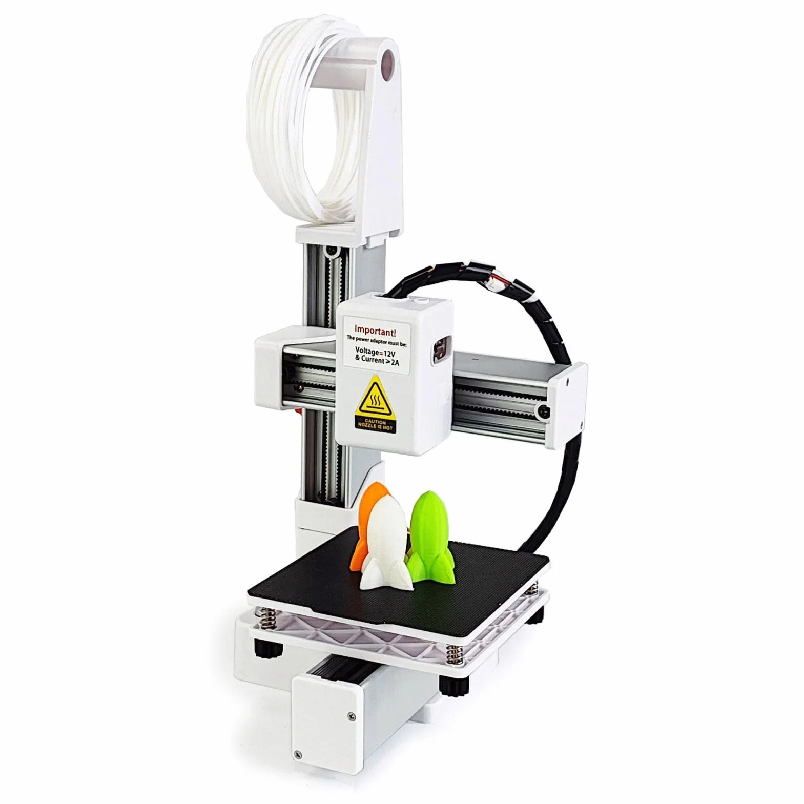 Impresora 3D, alta precisión, 10-40 mm/s, mini impresoras 3D para principiantes y aficionados al bricolaje, admite filamento PLA TPU de 1,75 mm, impresora 3D para principiantes con formato de