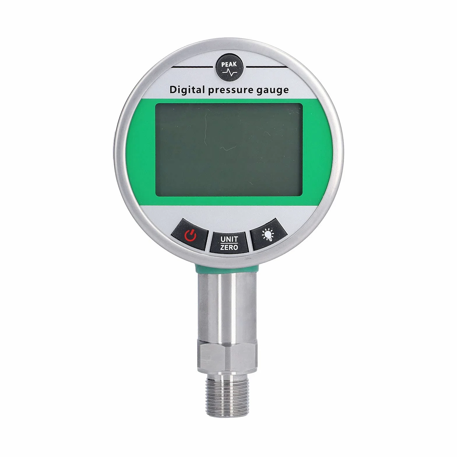 Manómetro Hidráulico Digital Preciso y Duradero para Controlar la Presión en Diversas Aplicaciones, Acero Inoxidable, 100 Mm, 1 Unidad