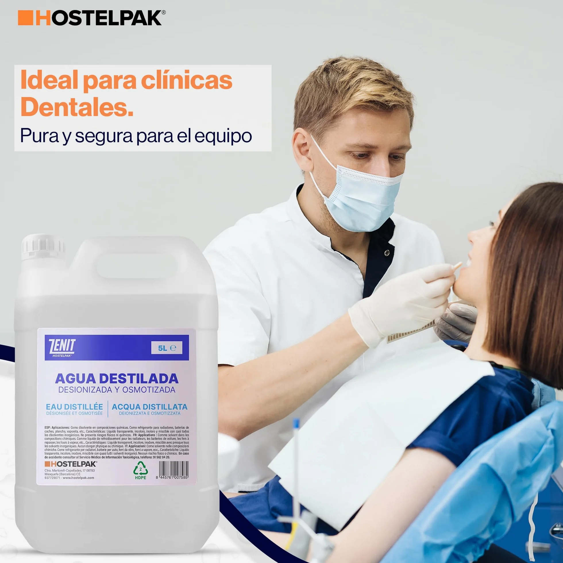 Agua Destilada 5 Litros x4 – Agua Desmineralizada para CPAP y Plancha
