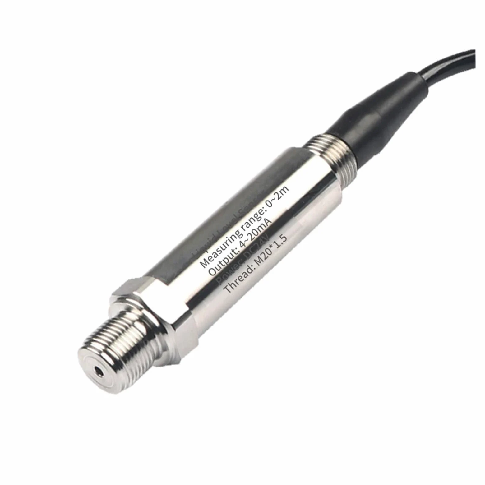 Transmisor de presión Sumergible de Combustible, Rosca de 1m for Tanque de camión, transmisor de Nivel de Agua hidrostático piezoeléctrico de 0-5v(0-40Kpa (4000mm Water))
