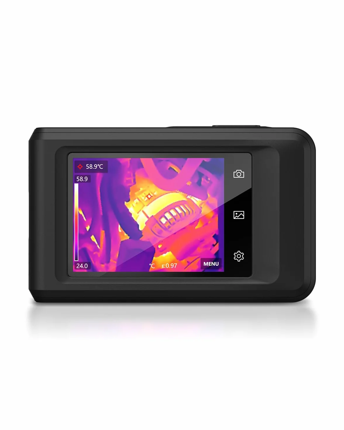 HIKMICRO Pocket2 Cámara Térmica Resolución 256 x 192 con Cámara Óptica de 8MP, 25 Hz, Wi-Fi, Cámara Térmica con Pantalla Táctil de 3,5'', IP54, 4ºF~752ºF