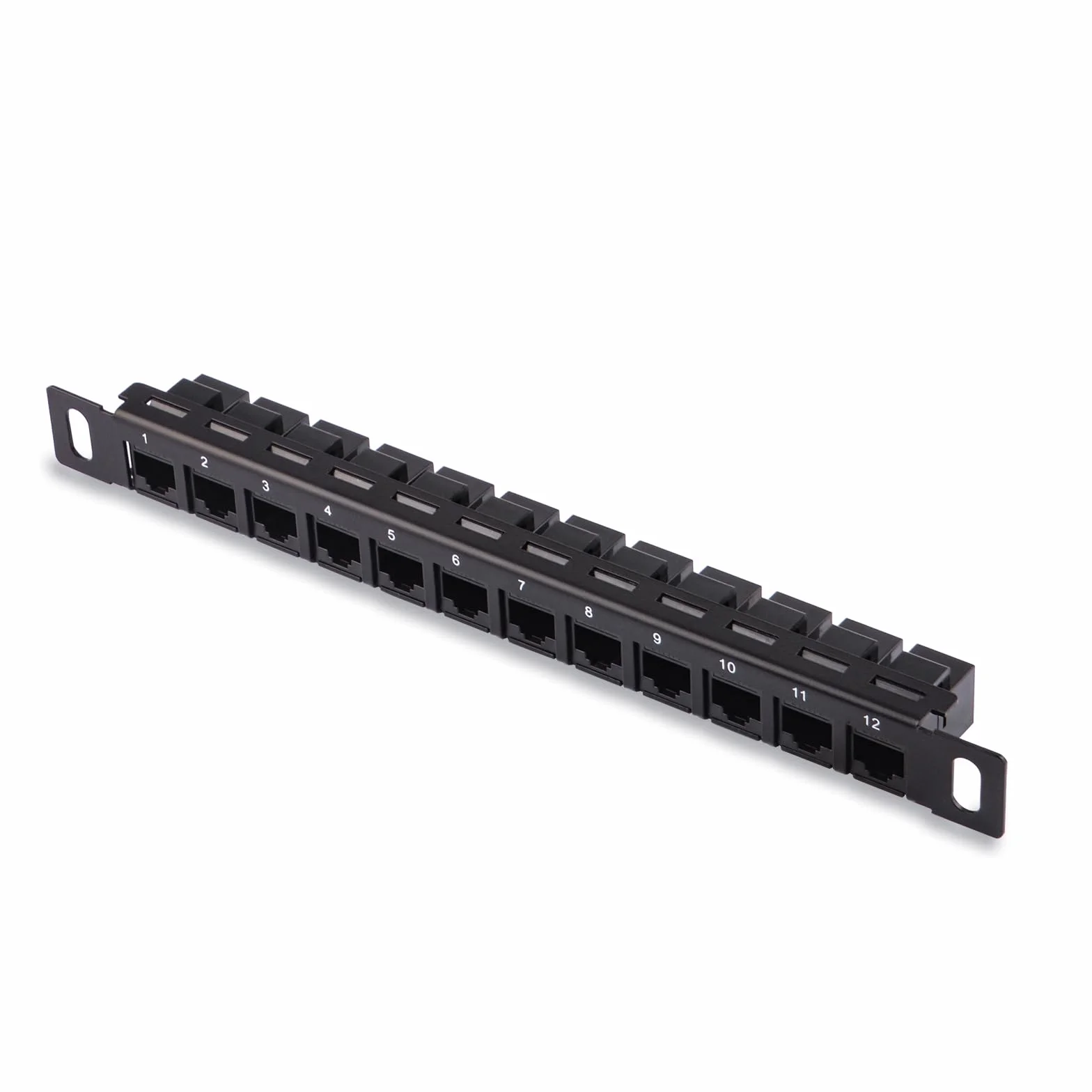 GeeekPi DeskPi Rackmate Panel de Conexión de Red 12 Puertos 0.5U CAT6 Montable en Rack