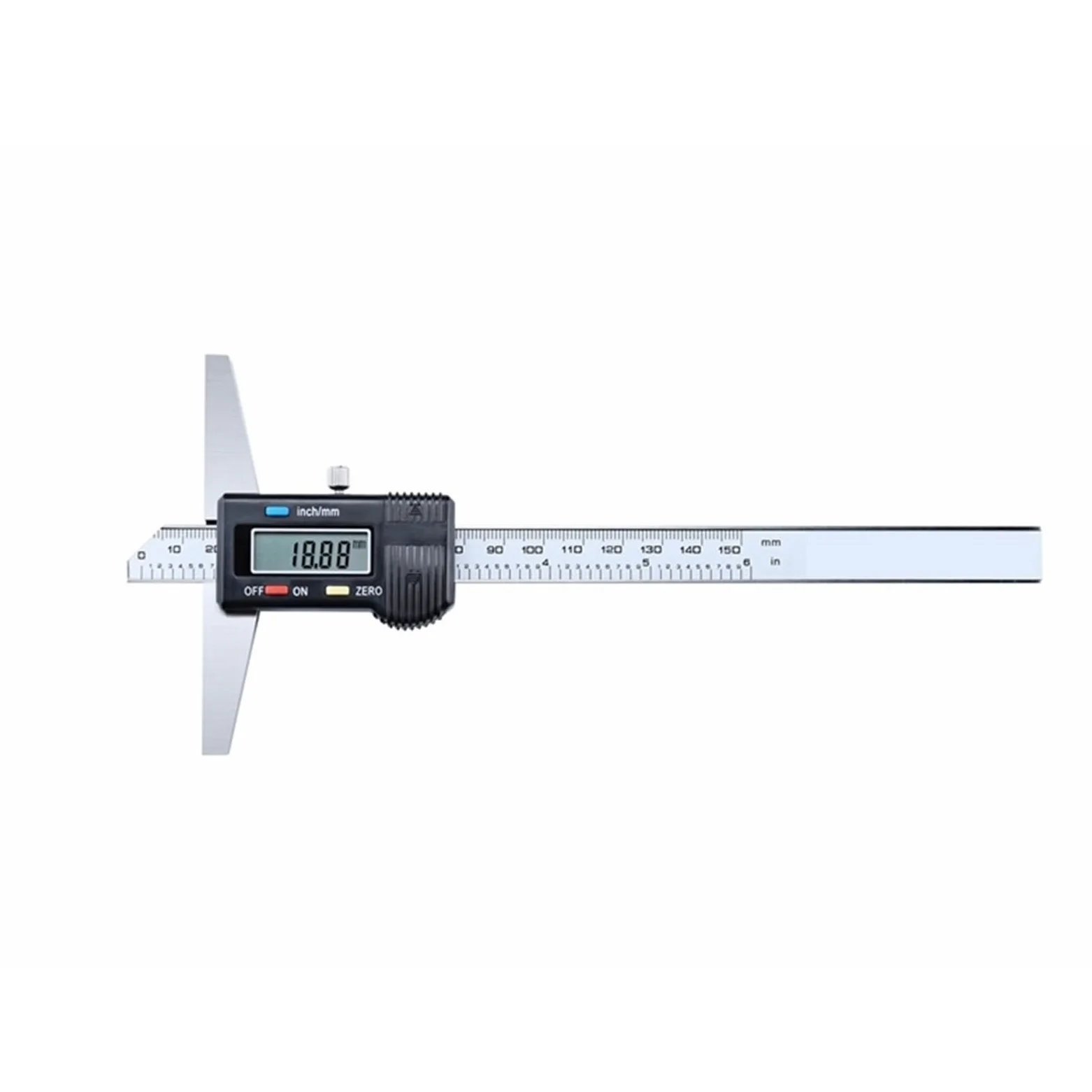 Pie de rey digital Calibre de profundidad digital electrónico de 0,01 mm, calibrador Vernier de profundidad de 0 a 150 mm/200 mm/300 mm, micrómetro de acero inoxidable, herramientas de medición(0-200m