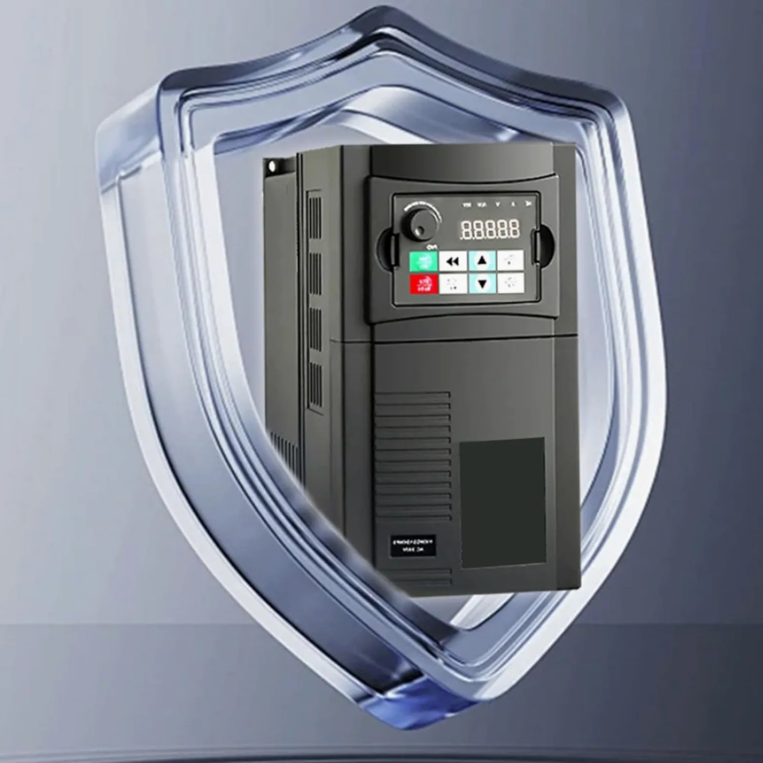 Inversor de frecuencia variable de 2,2 kW, 380 V, trifásico, con regulador PLC PID integrado, estabilizador de voltaje AVR, para bombas, ventiladores, máquinas CNC, cintas transportadoras, modelo de