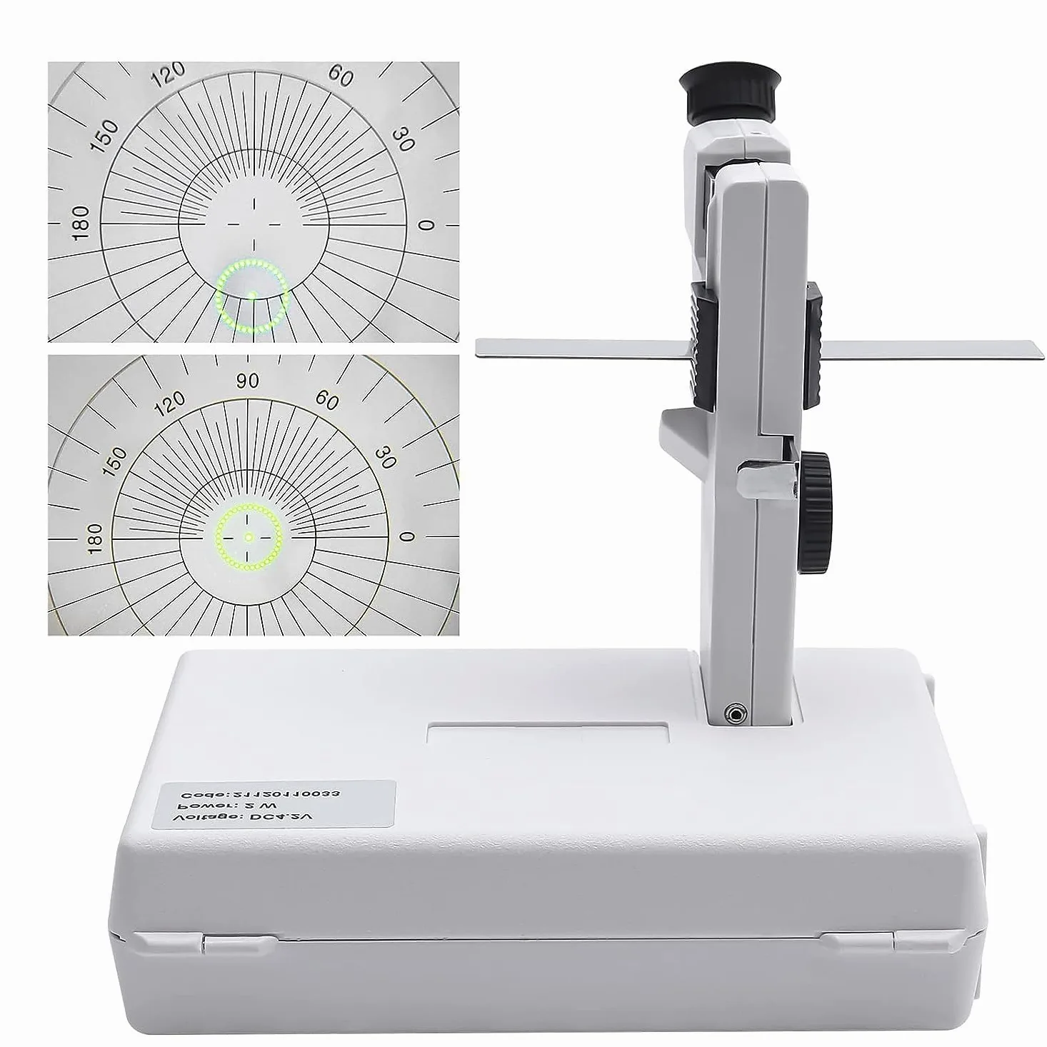 Lensómetro Manual, Lensómetro De Optometría, Lensómetro Óptico Portátil con Lente HD, Perilla De Ajuste De Lectura, para Lentes De 20-80 Mm, Tiendas De Óptica, Centros Ópticos Profesionales