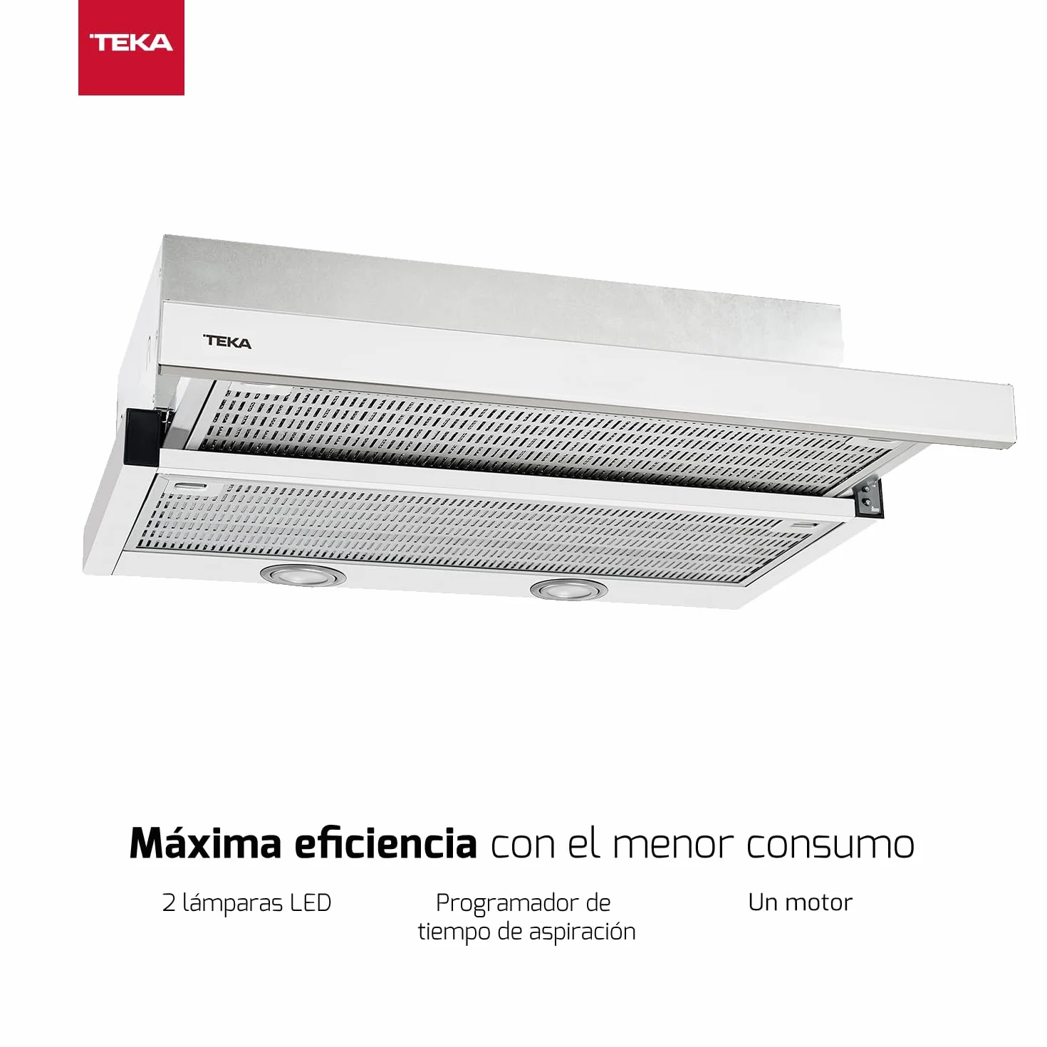 TEKA Campana Extensible 60 cm 2+1 Velocidades 2 LED CNL 6400.2 WH