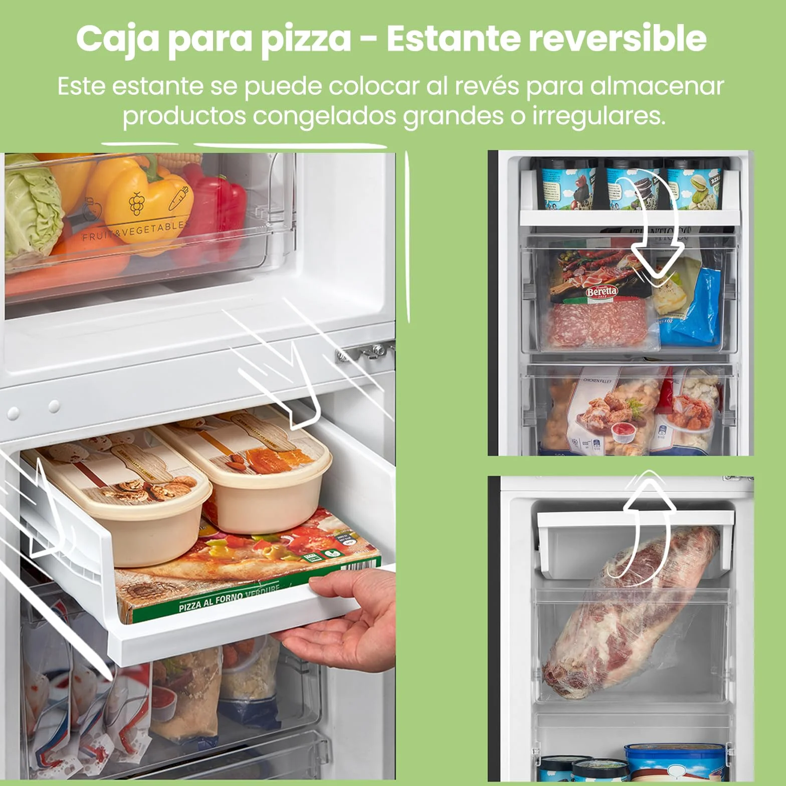 Comfee' RCB169DK2(E) Refrigerador con Congelador 150 cm Low Frost 195 kWh/año 174L Negro