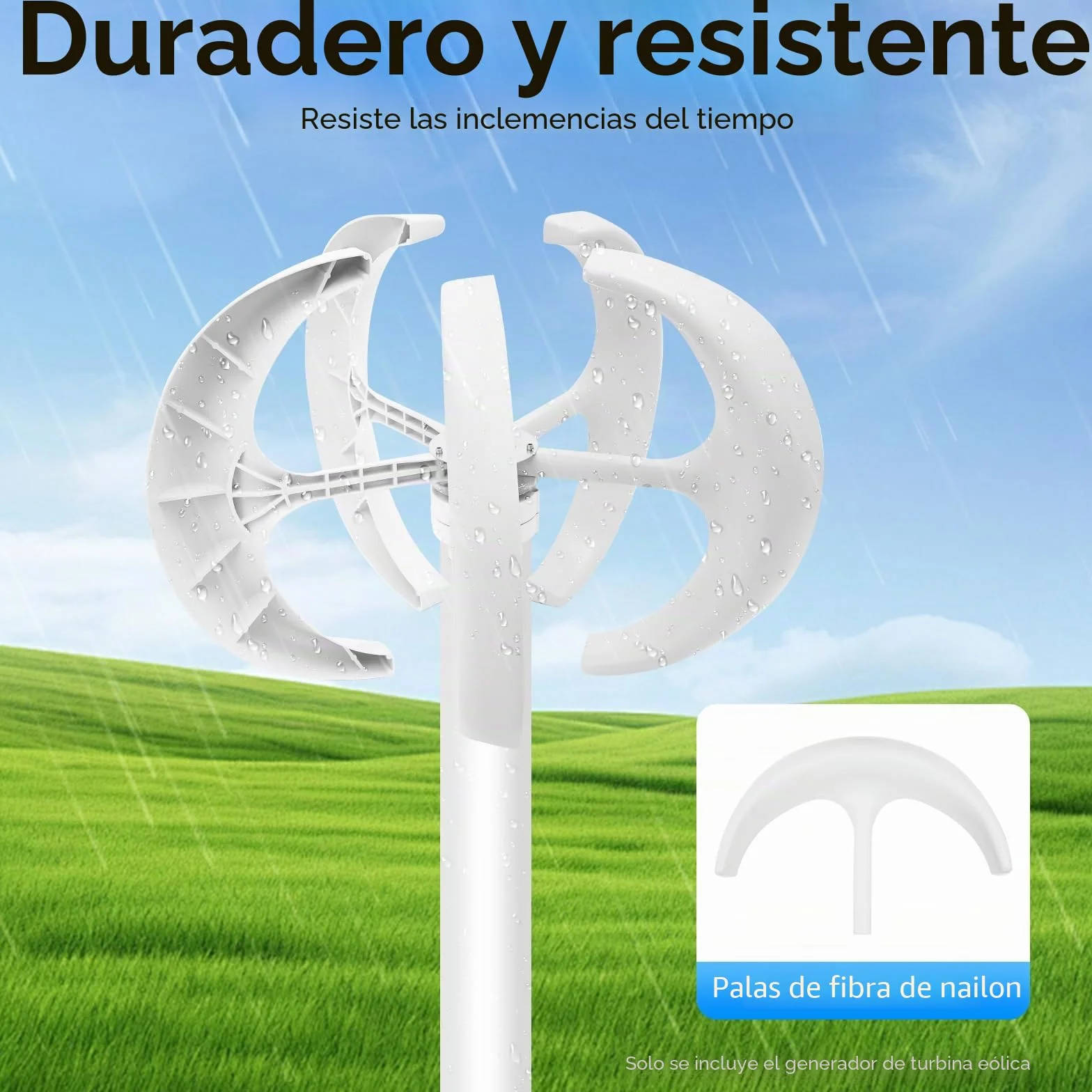SHZICMY Generador de viento, 600 W, 24 V, turbina eólica, farol vertical, controlador de turbina de viento, turbina de viento con 5 aspas