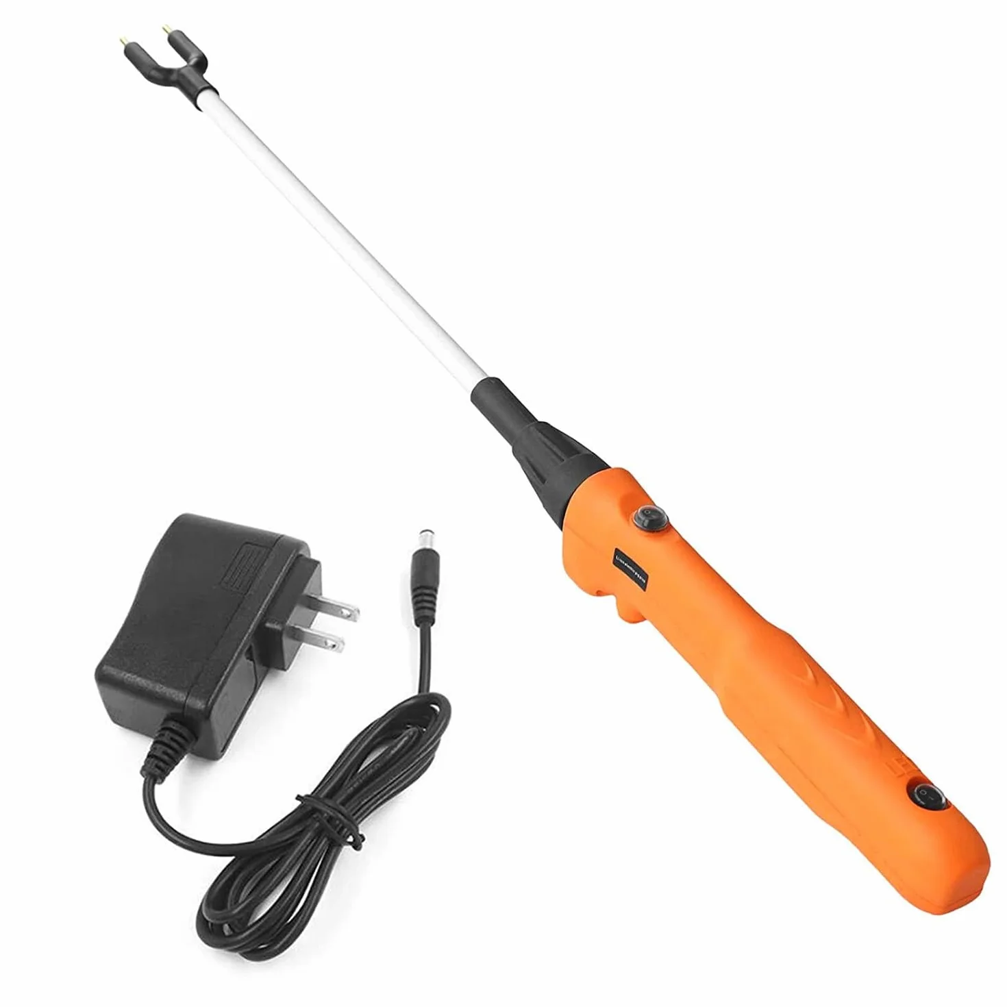 Palo De Seguridad para Ganado, Palo Eléctrico para Conducir Cerdos, Palo De Seguridad Eléctrico, Palo De Seguridad Eléctrico Recargable para Vaca Cerdo Ganado Cabras Y Perro 126cm