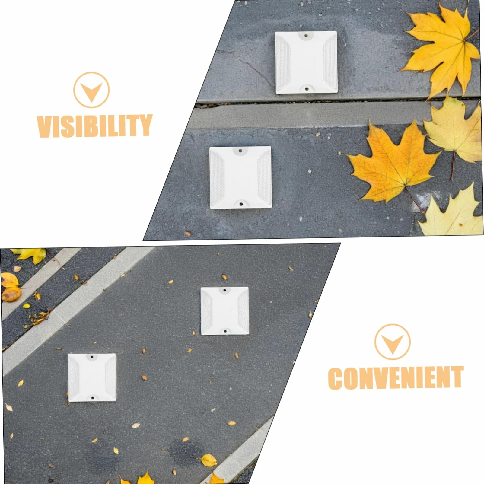IMIKEYA 3 series Marcador De Seguridad Vial Reflectores De Seguridad Vial Reflectores De Marcadores Reflectantes 10 piezas x 3