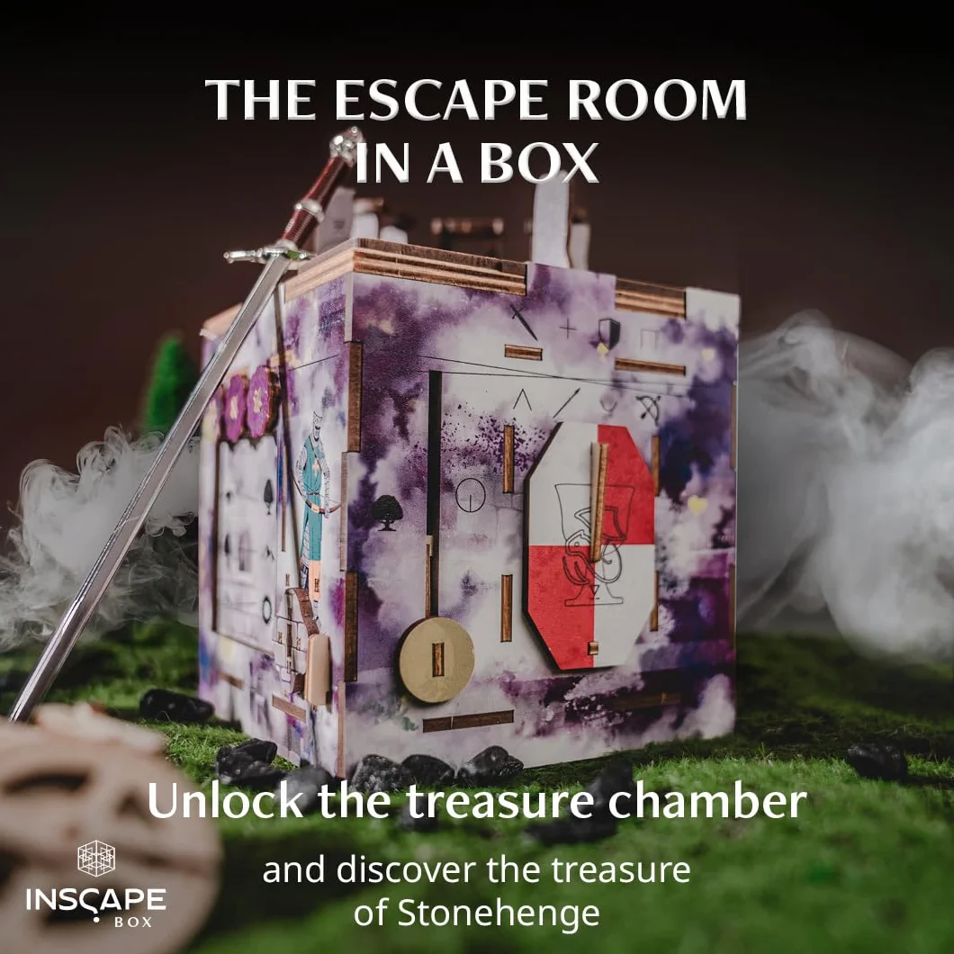INSCAPE Cluebox Stonehenge's Legacy Puzzle de Madera Interactivo 3D con Mecanismos Secretos