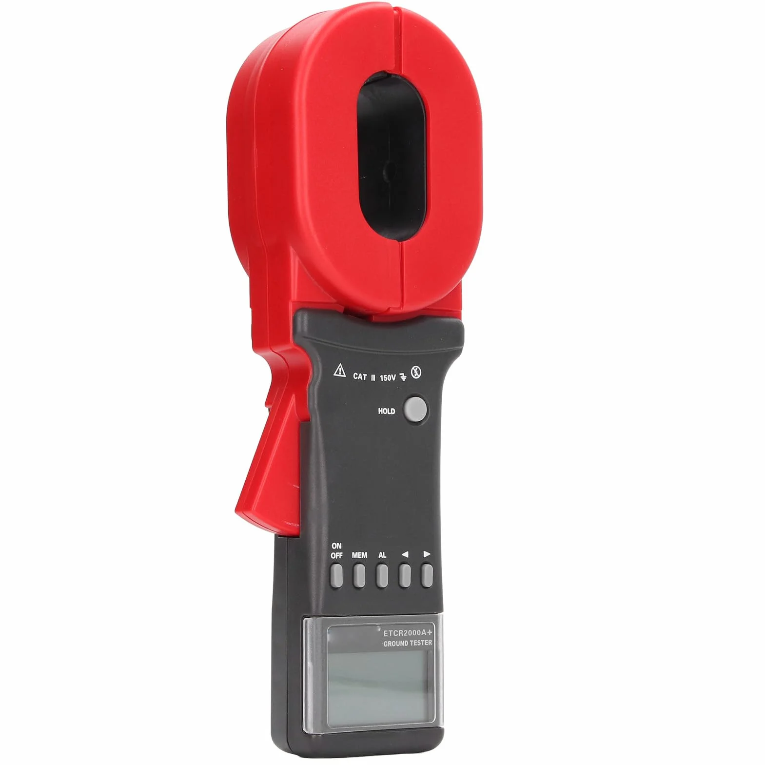 Probador de resistencia de sujeción + con rango 0.01-1200 Ω, medidor de tierra digital de alta precisión para telecomunicaciones, energía, gasolinera