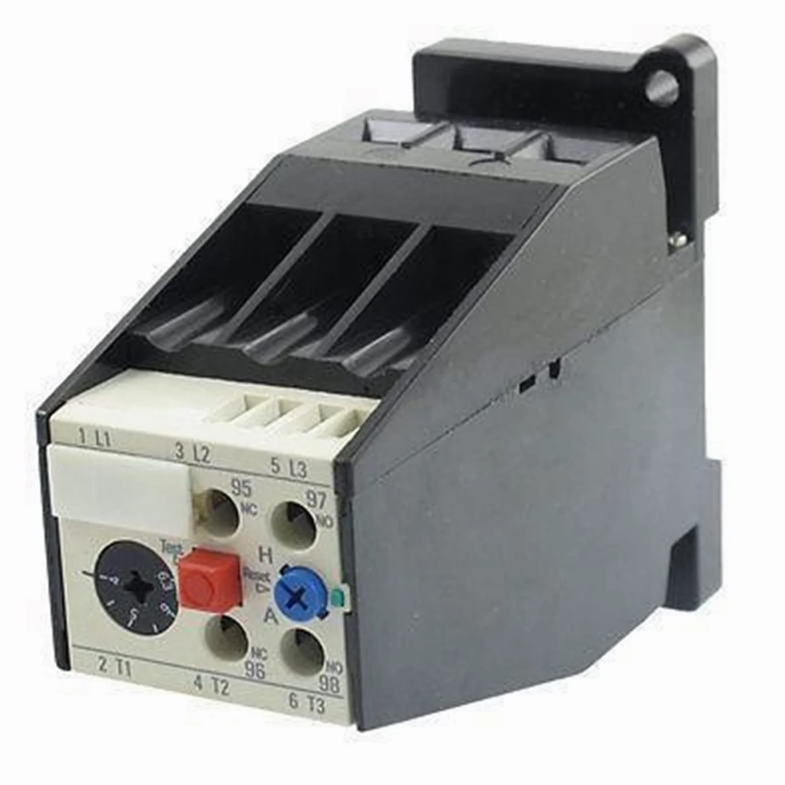 JRS2-63F3UA59 AC 4A - 6.3A Relé de sobrecarga térmica de protección de Motor 1 NA 1 NC