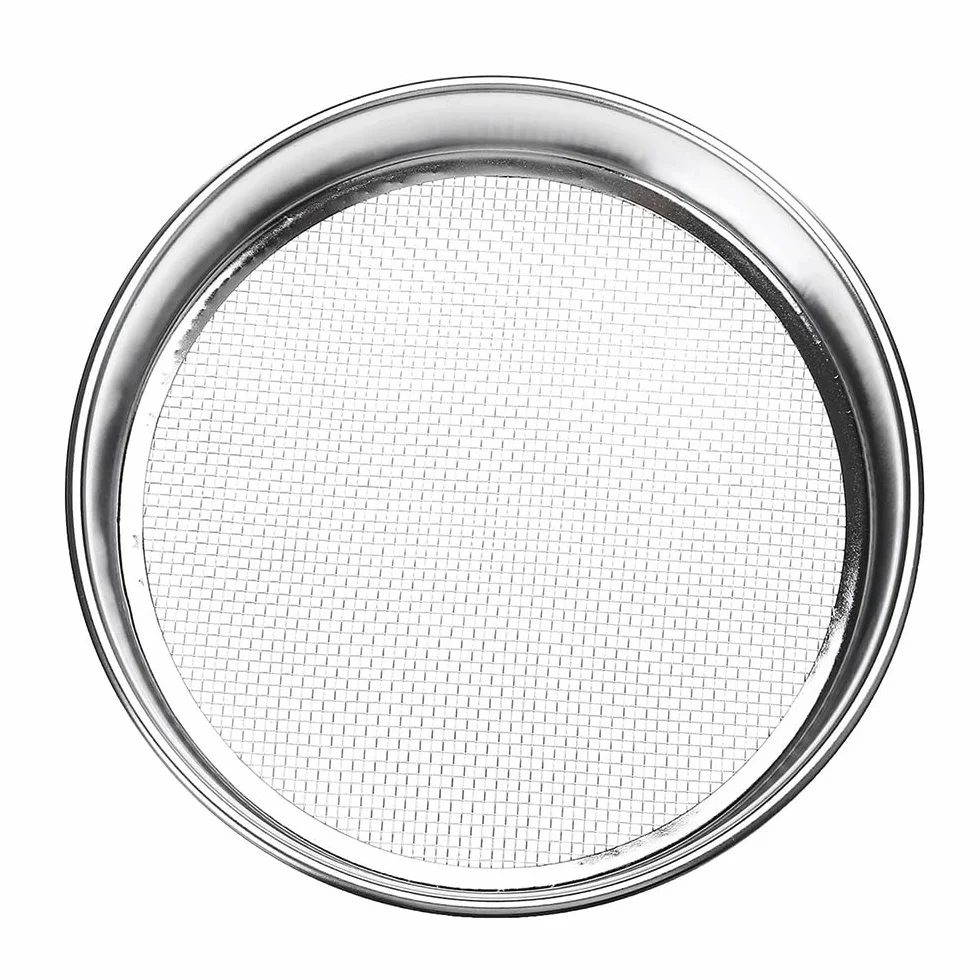 Tamiz de malla SUS redondo 304 de 25 cm-tamiz de harina Premium for cocinar, uso en laboratorio y colar líquidos, 1 unidad(100)