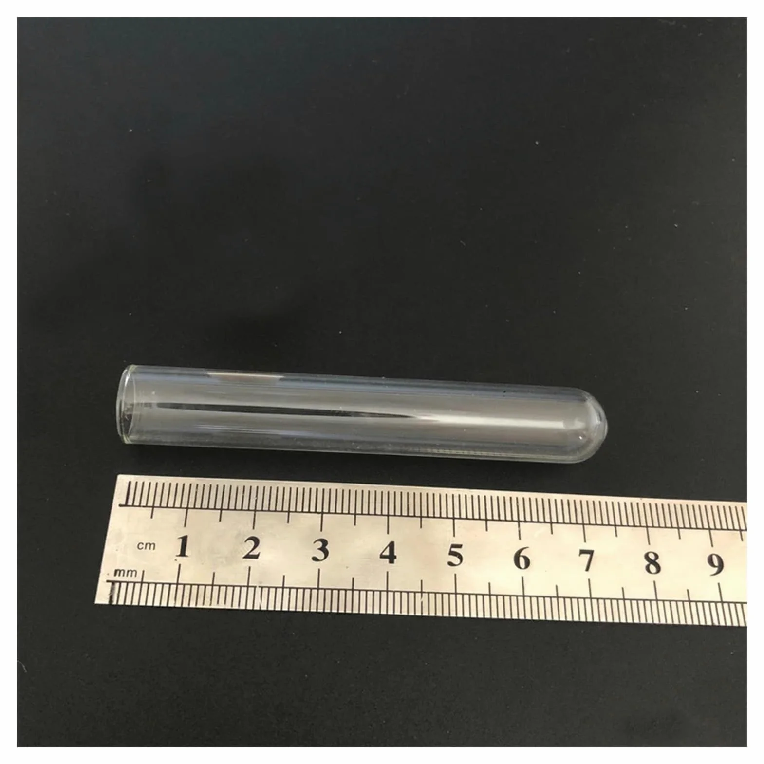 100 unids/pack 12x75mm tubo de ensayo de vidrio de fondo redondo de laboratorio con tapón de corcho cristalería de laboratorio