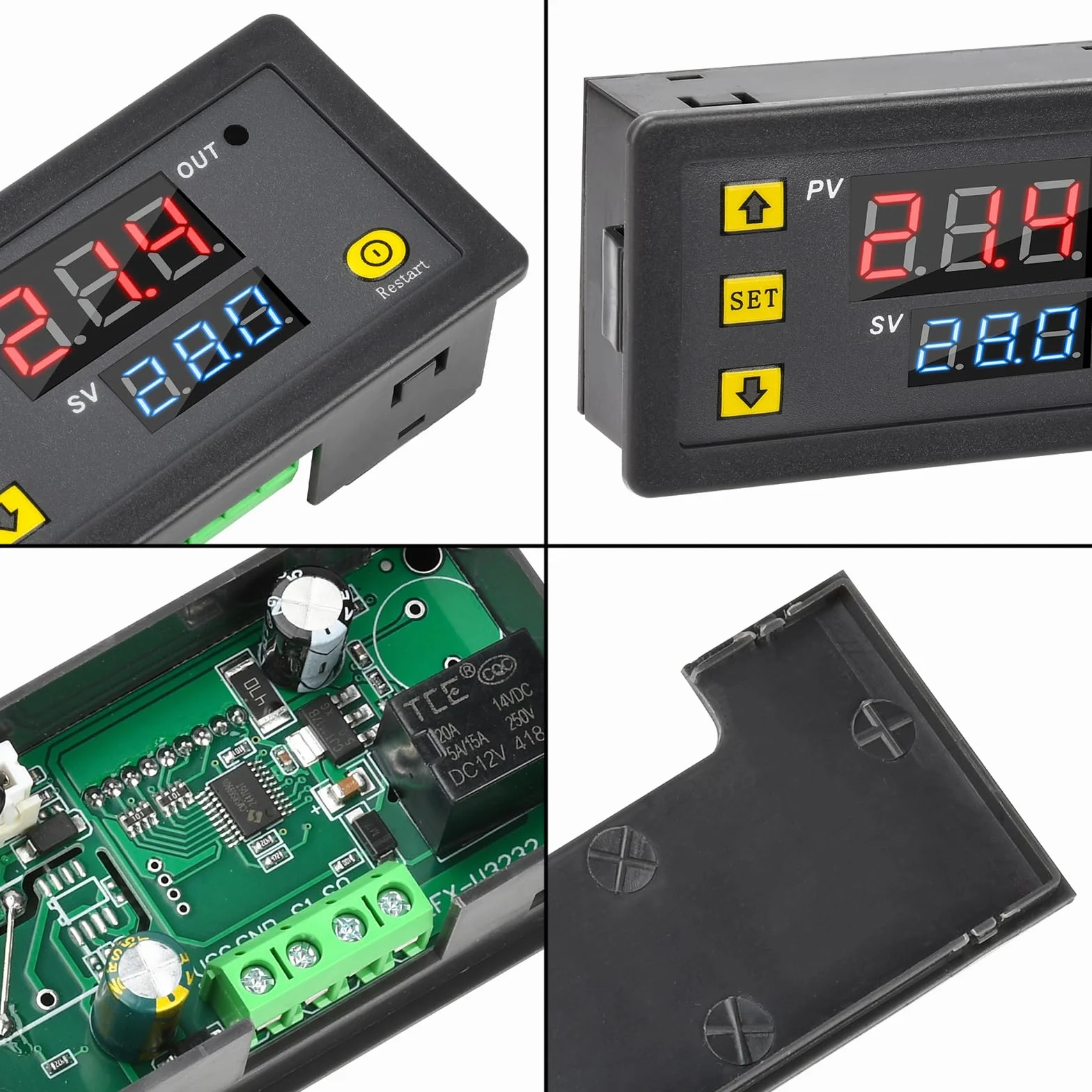 Aideepen W3230 Termostato digital 20A 12V Controlador de temperatura Refrigeración