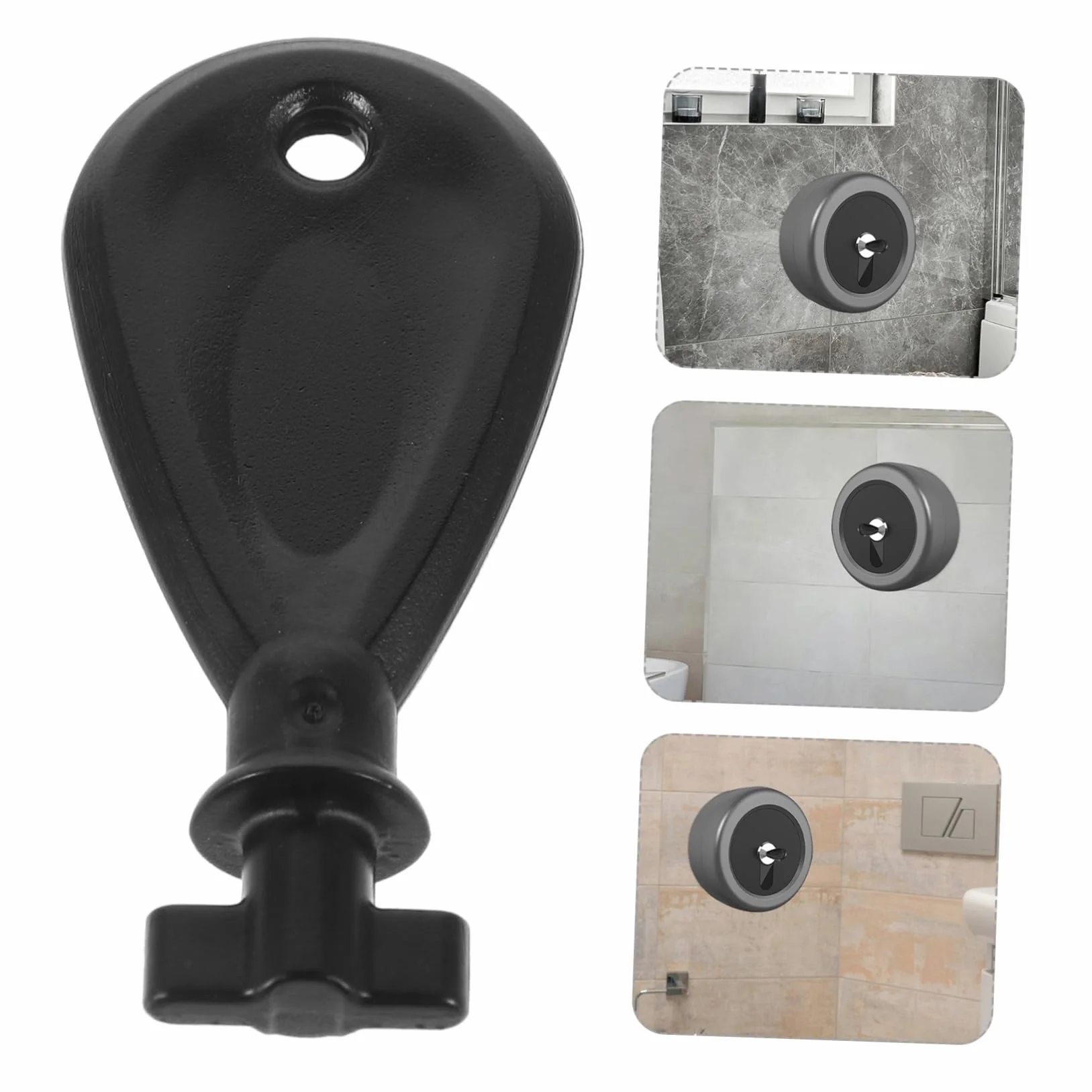 ABOOFAN Llave de Repuesto Abs Negro para Dispensador de Toallas de Papel Fuerte Conveniente Comercial