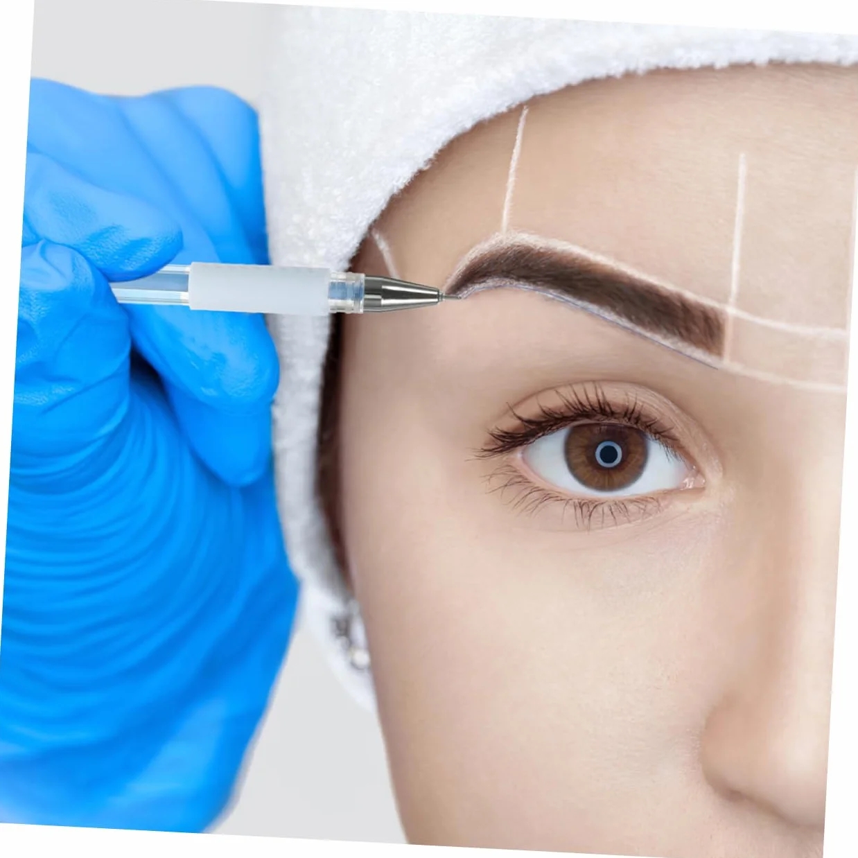 Rotuladores Impermeables de Plástico para Cejas y Orejas, Duraderos y Exactos para Tatuajes y Cirugía Estética