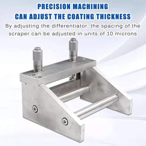 Aplicador de película ajustable, dispositivo de preparación de película húmeda para un revestimiento de película preciso, ancho de revestimiento efectivo 150 mm/200 mm/300 mm, valor de graduación 10