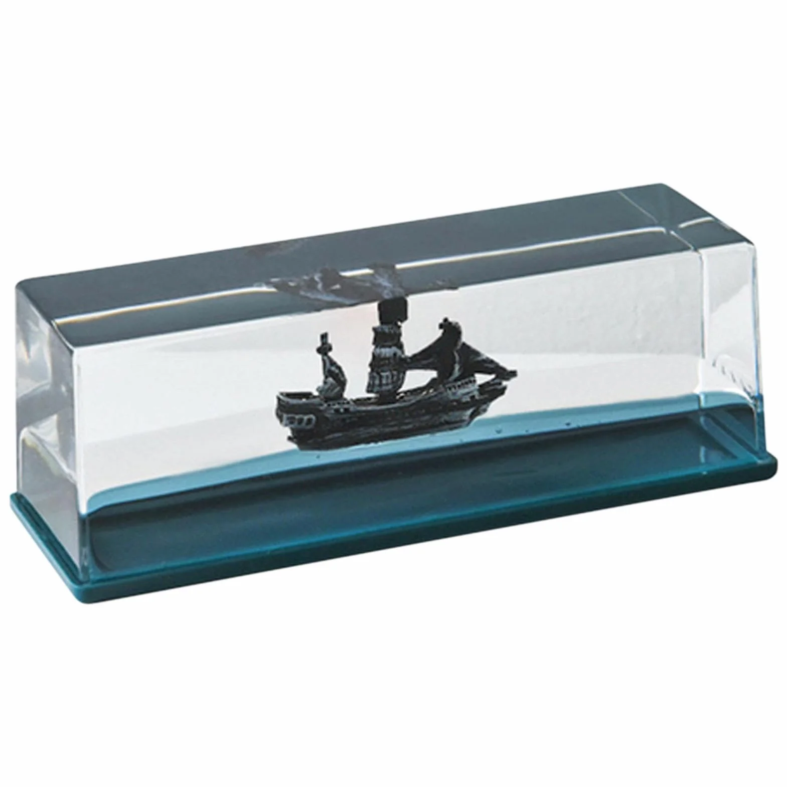 Barco de crucero fluido que nunca se hunde, modelo de escritorio, adorno acrílico para decoración del hogar