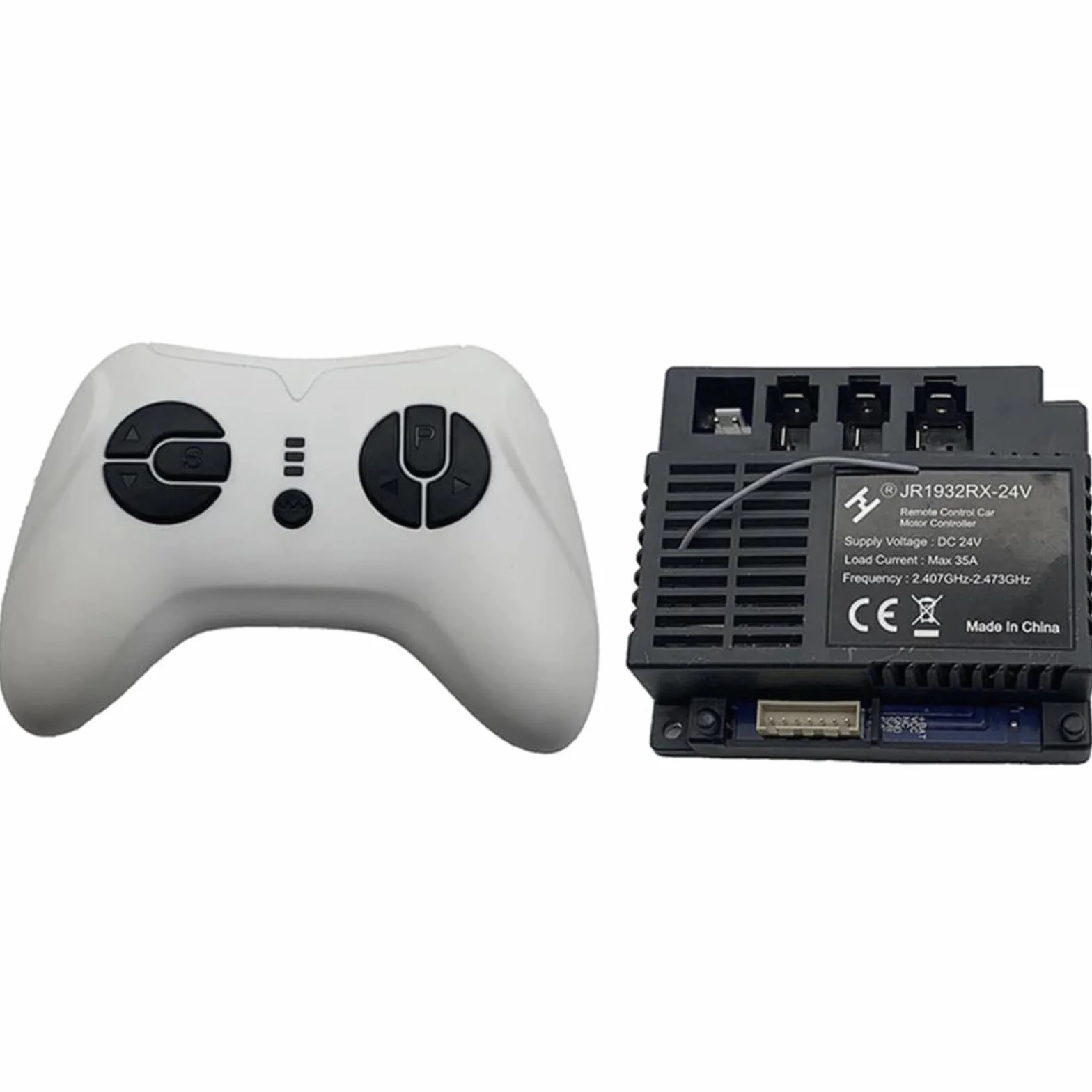 Receptor 24 V Jr1932Rx-24 V 7 pines para coche eléctrico Unidad de control remoto 2.4G Módulo de repuesto compatible con vehículos de paseo para niños