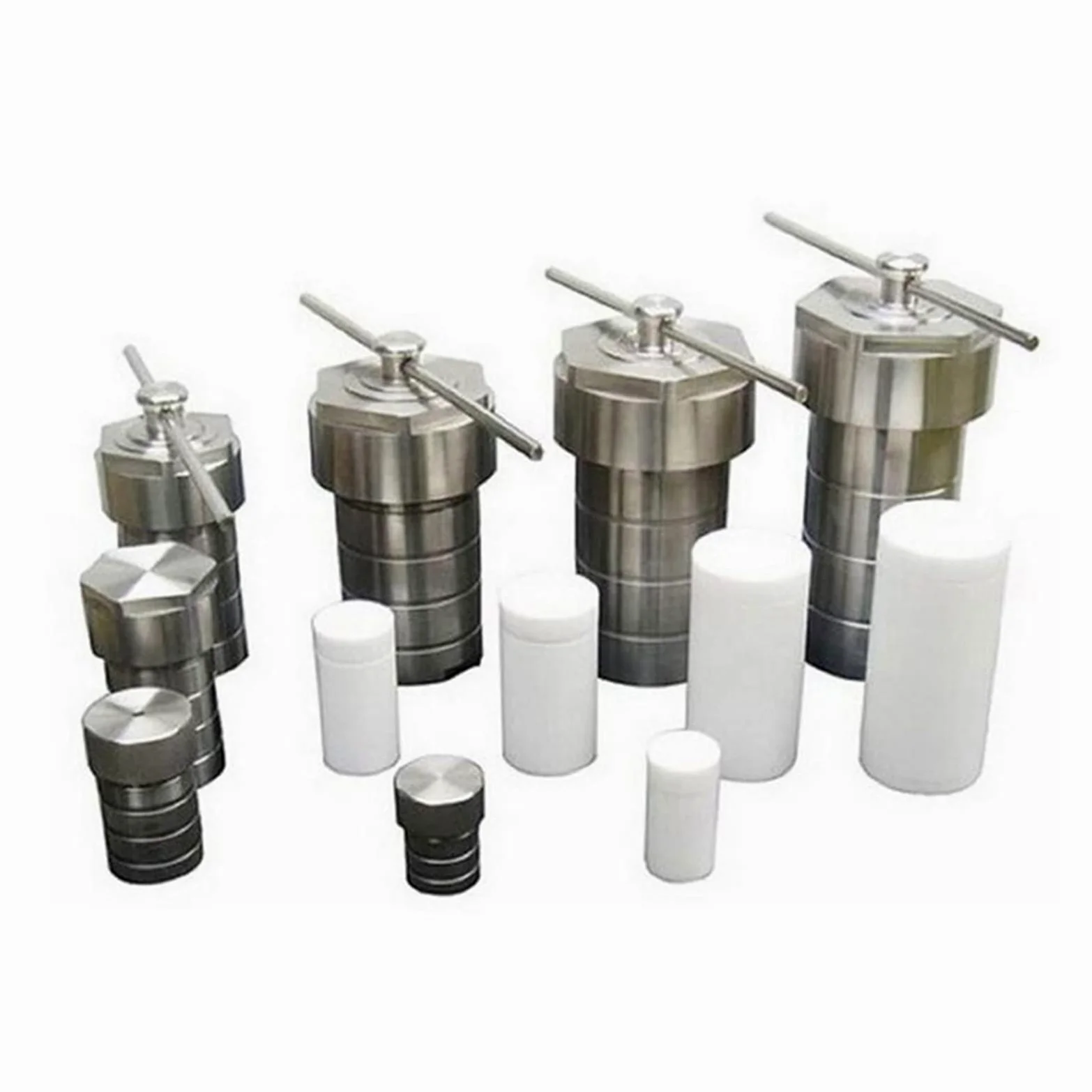 Reactor de autoclave hidrotermal de 5-500 ml con síntesis hidrotermal de cámara de PTFE(50ml)