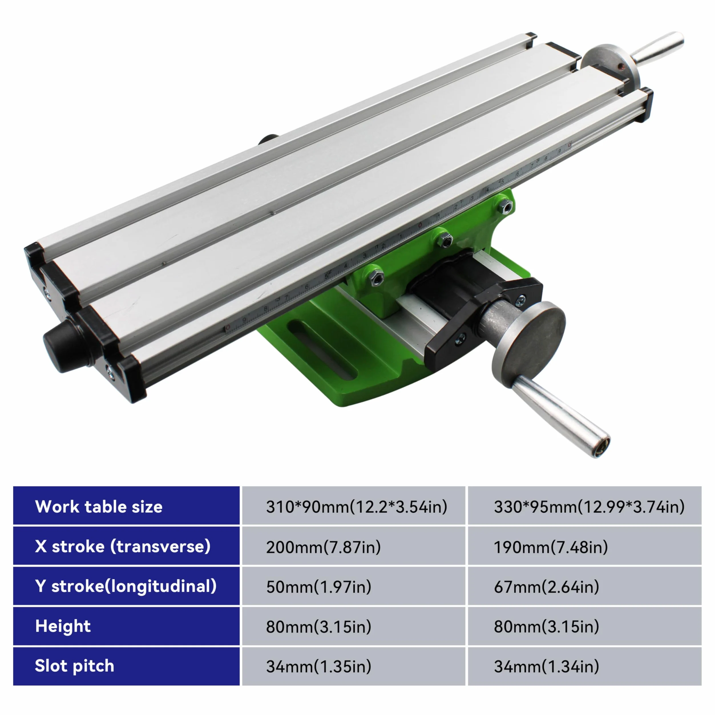 HFS (R) Mesa de trabajo multifunción Fresado Mesa cruzada Fresadora Compuesto Taladro Compuesto Mesa de Diapositiva para Banco Taladro Adjustme X-Y